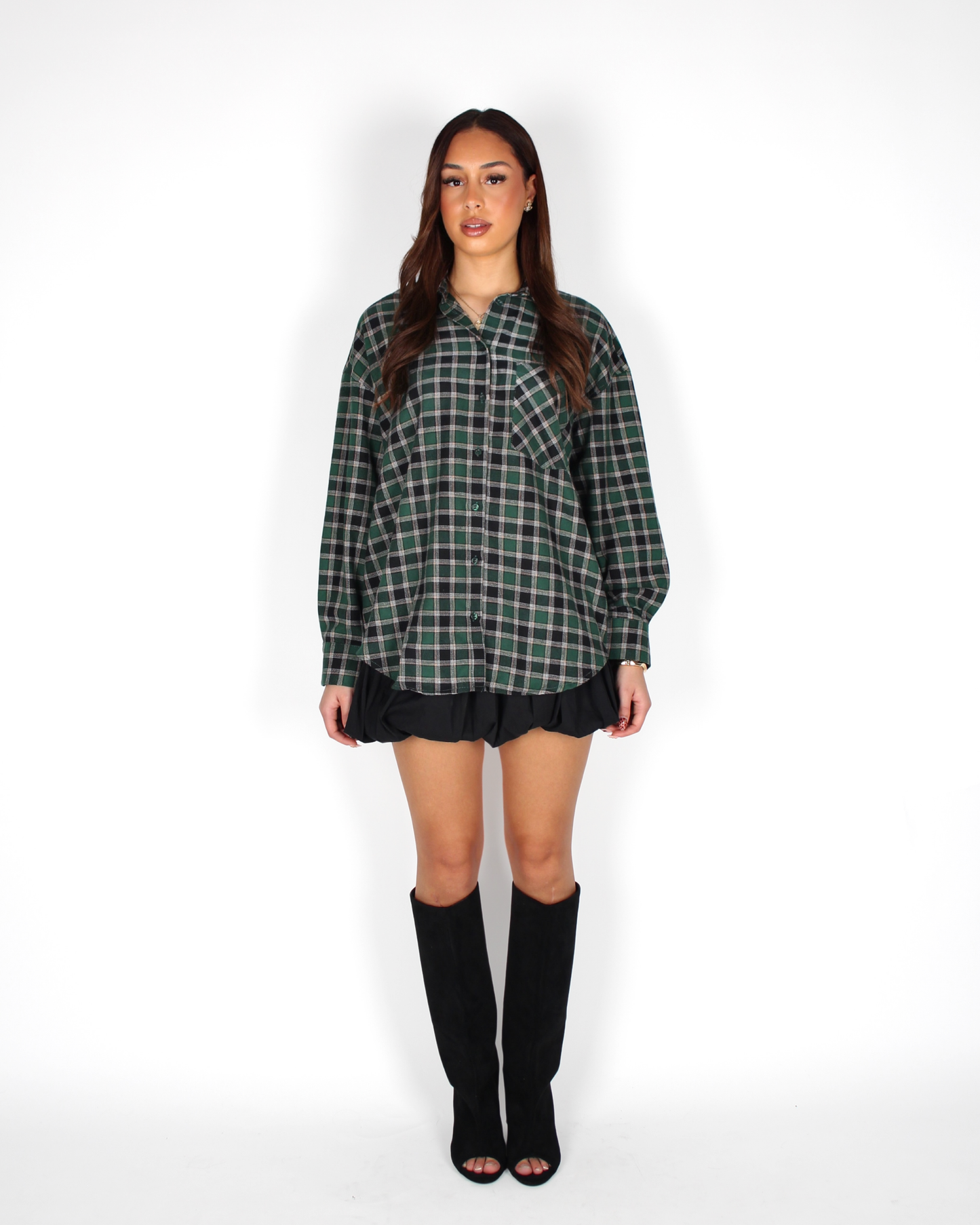 Raye Flannel Green