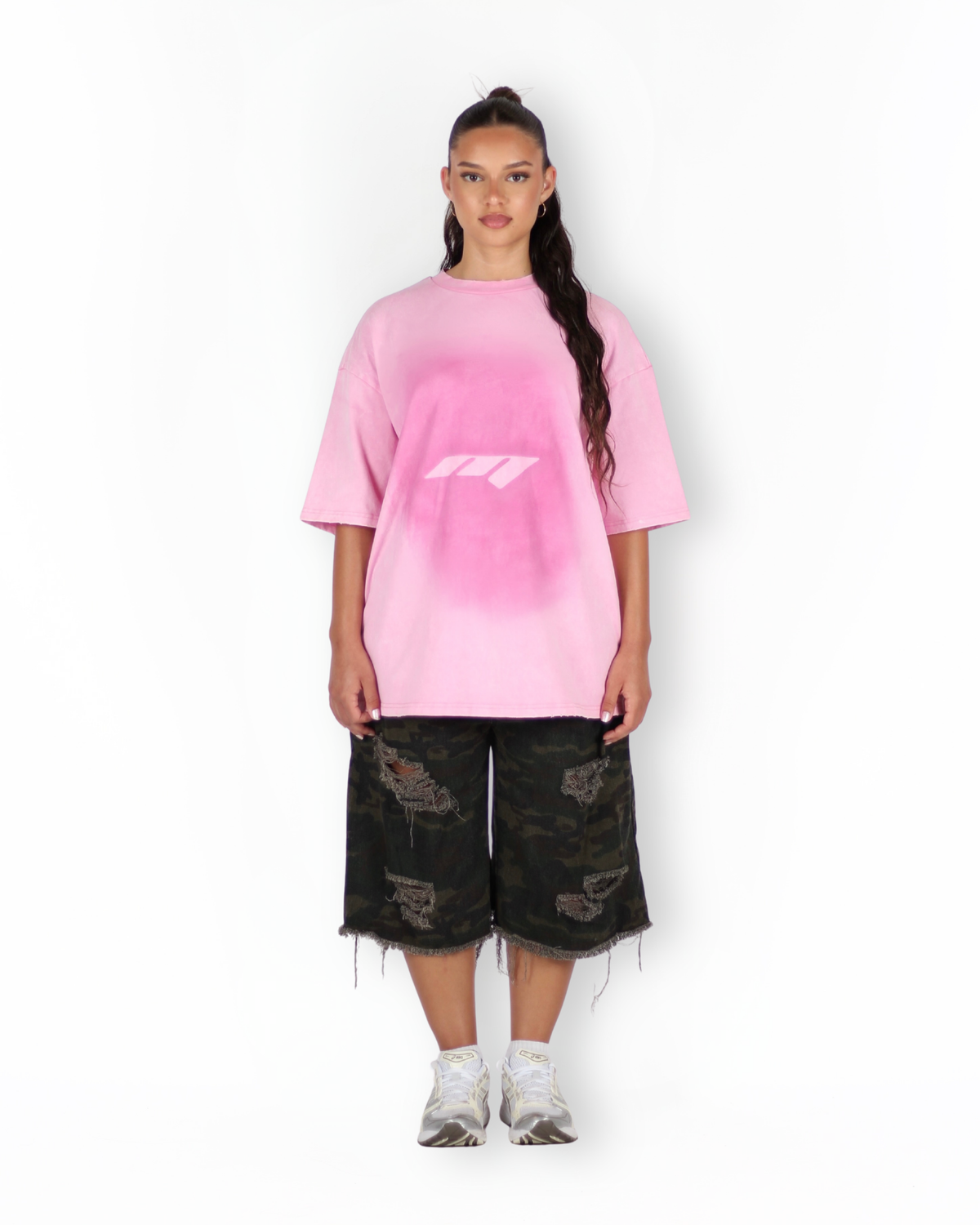 MTL Camouflage Distressed Jorts