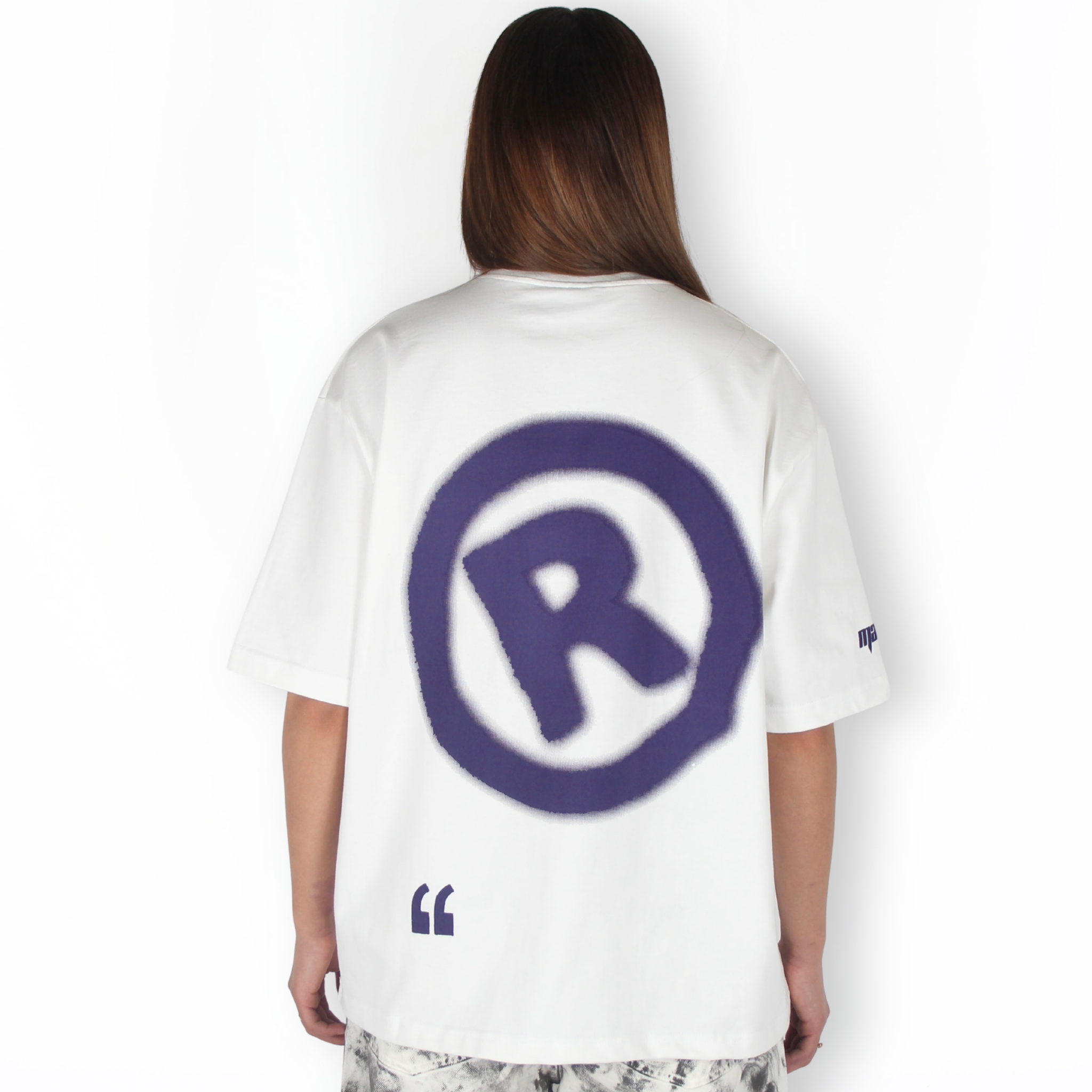 MTL Printed T-shirt Ecru/Purple