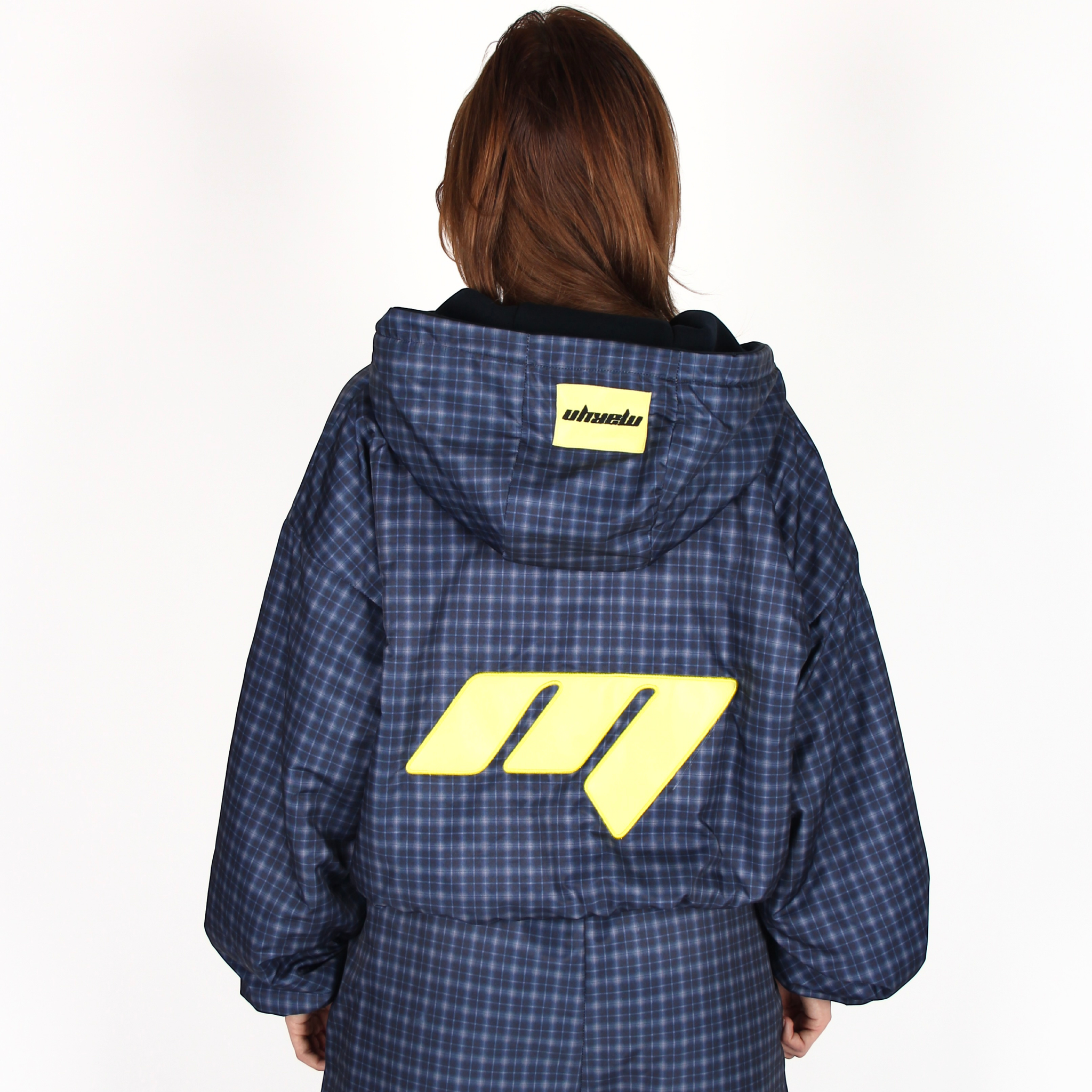 MTL Reversible Checked Jacket Navy