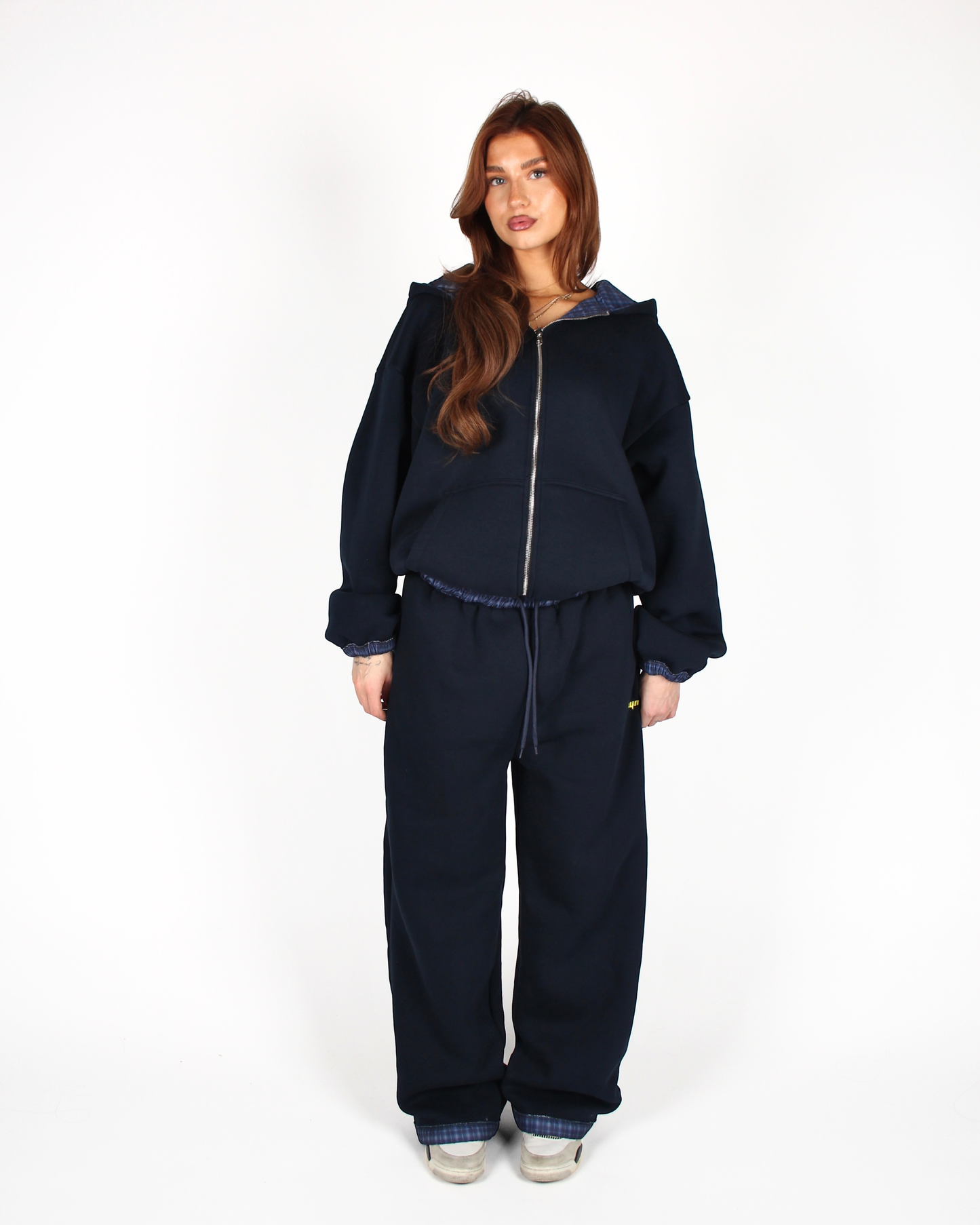 MTL Reversible Checked Jacket Navy
