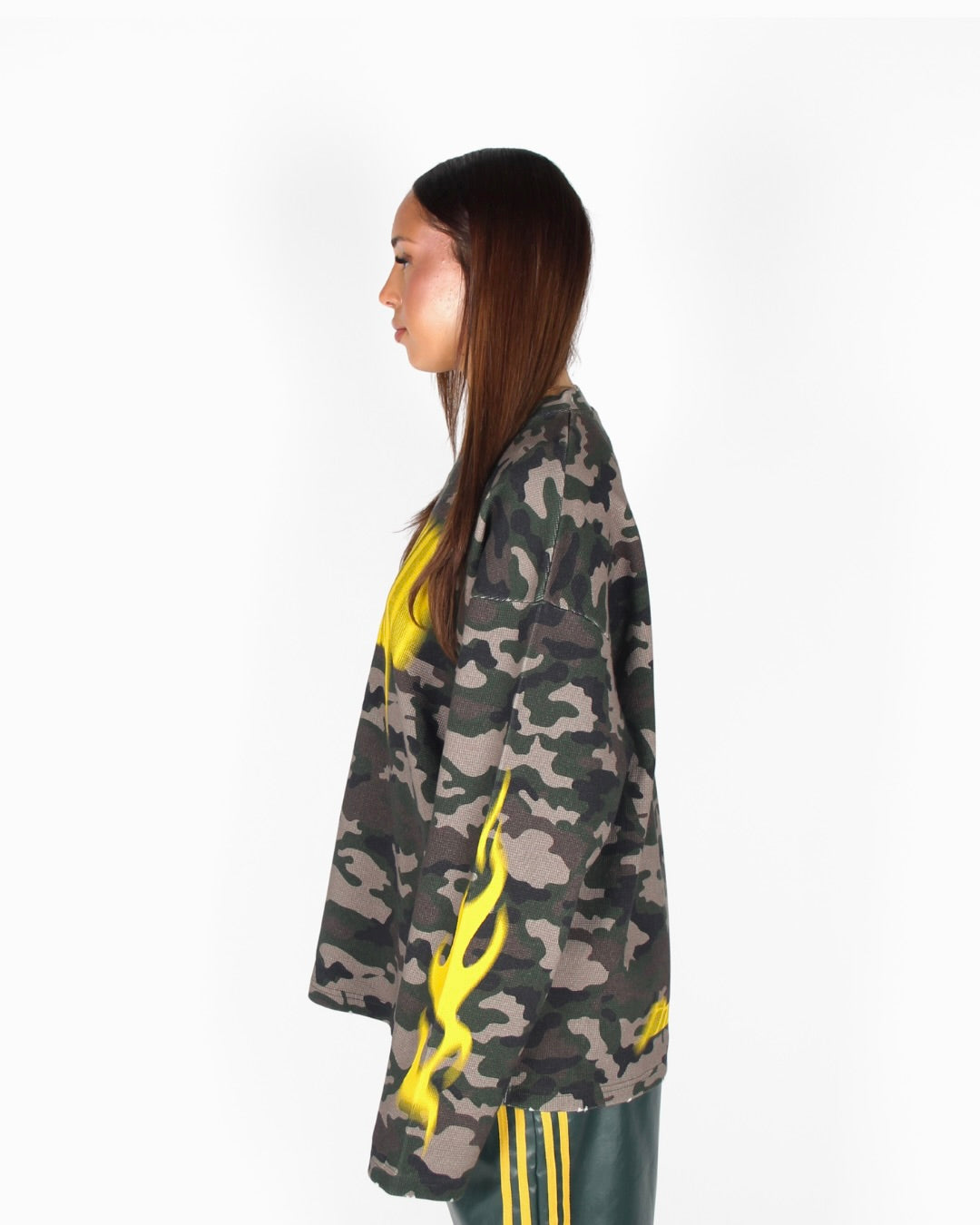 MTL Printed Waffle Camo Longsleeve