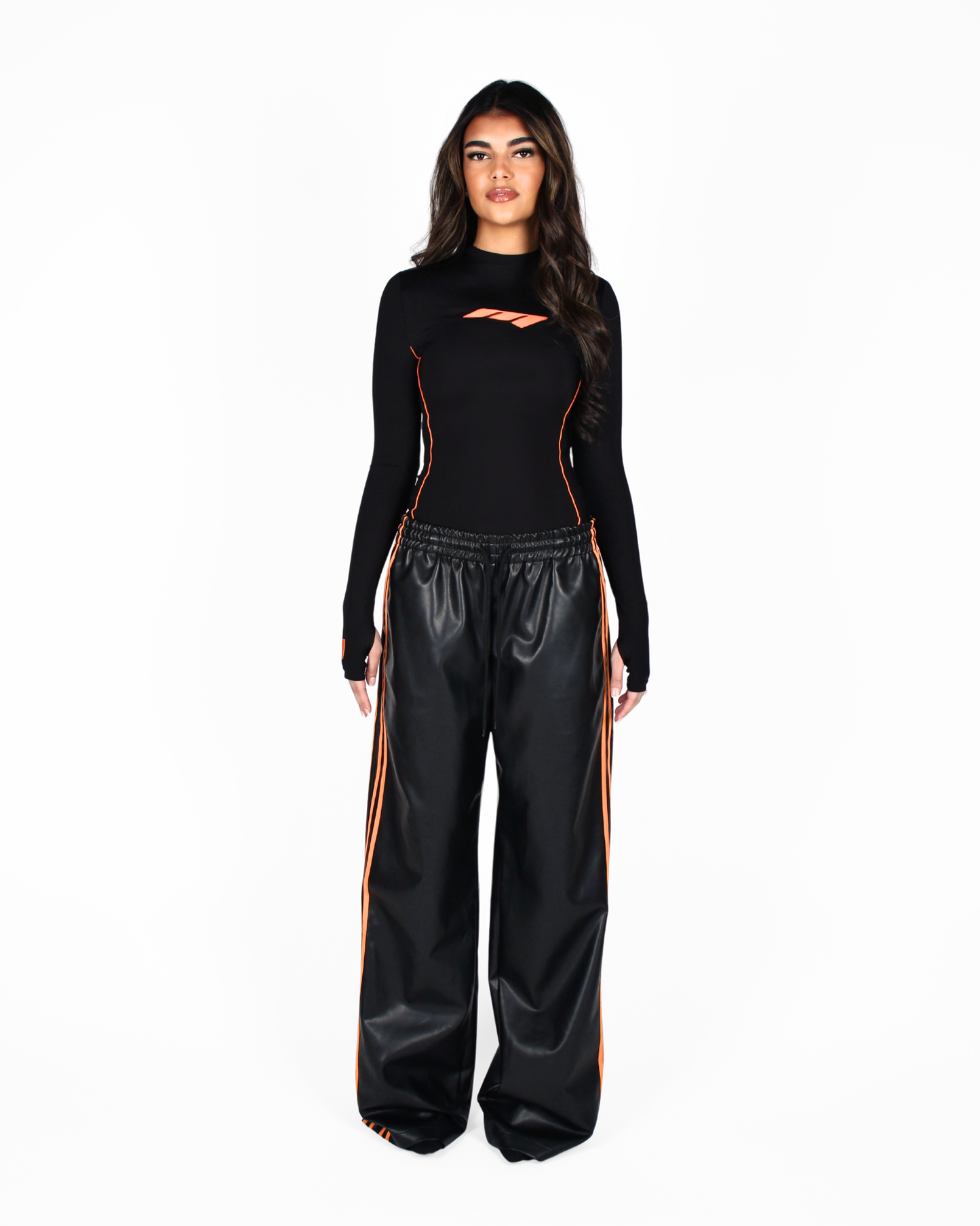 MTL Long Sleeve Bodysuit Orange