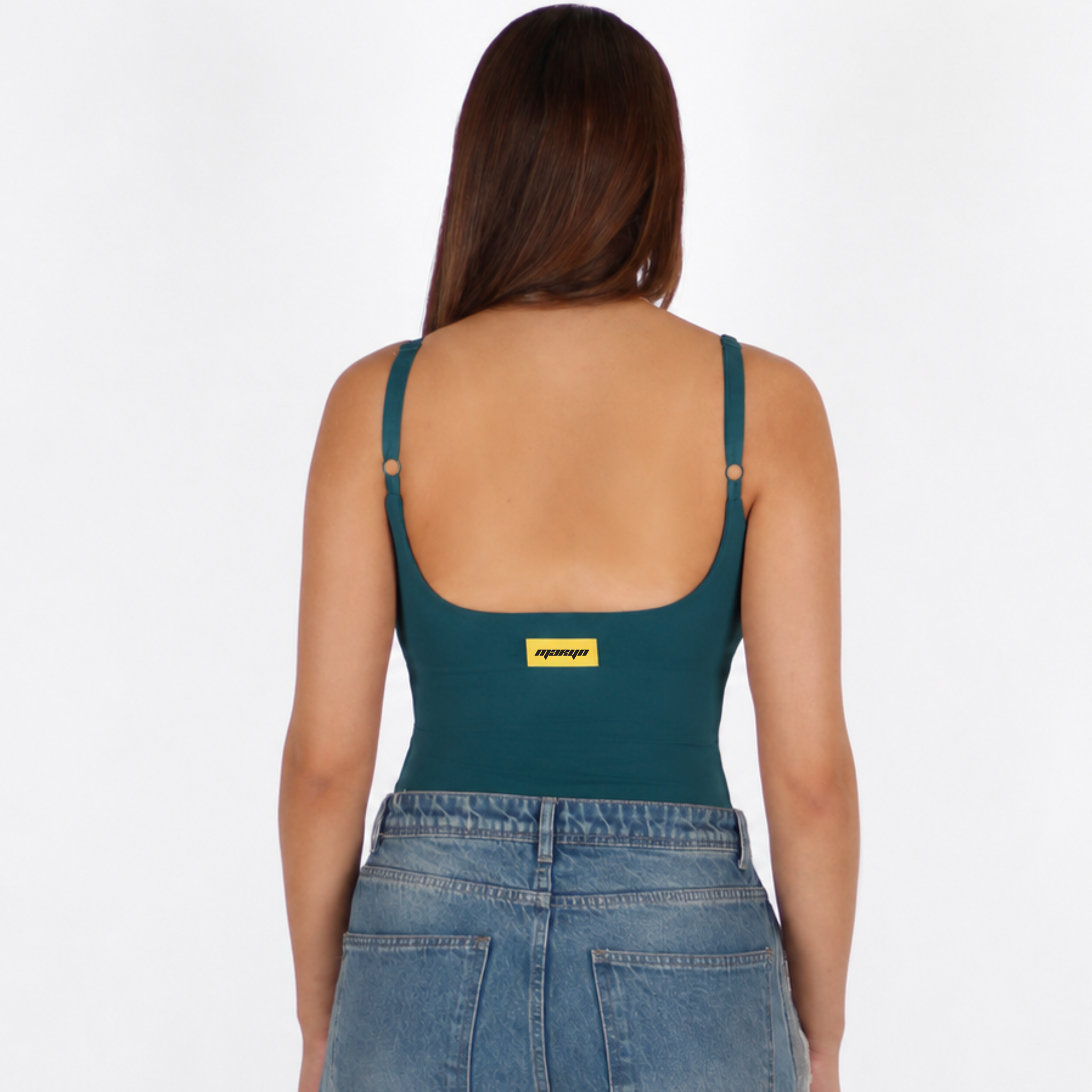 MTL Sculpting Label Bodysuit Green