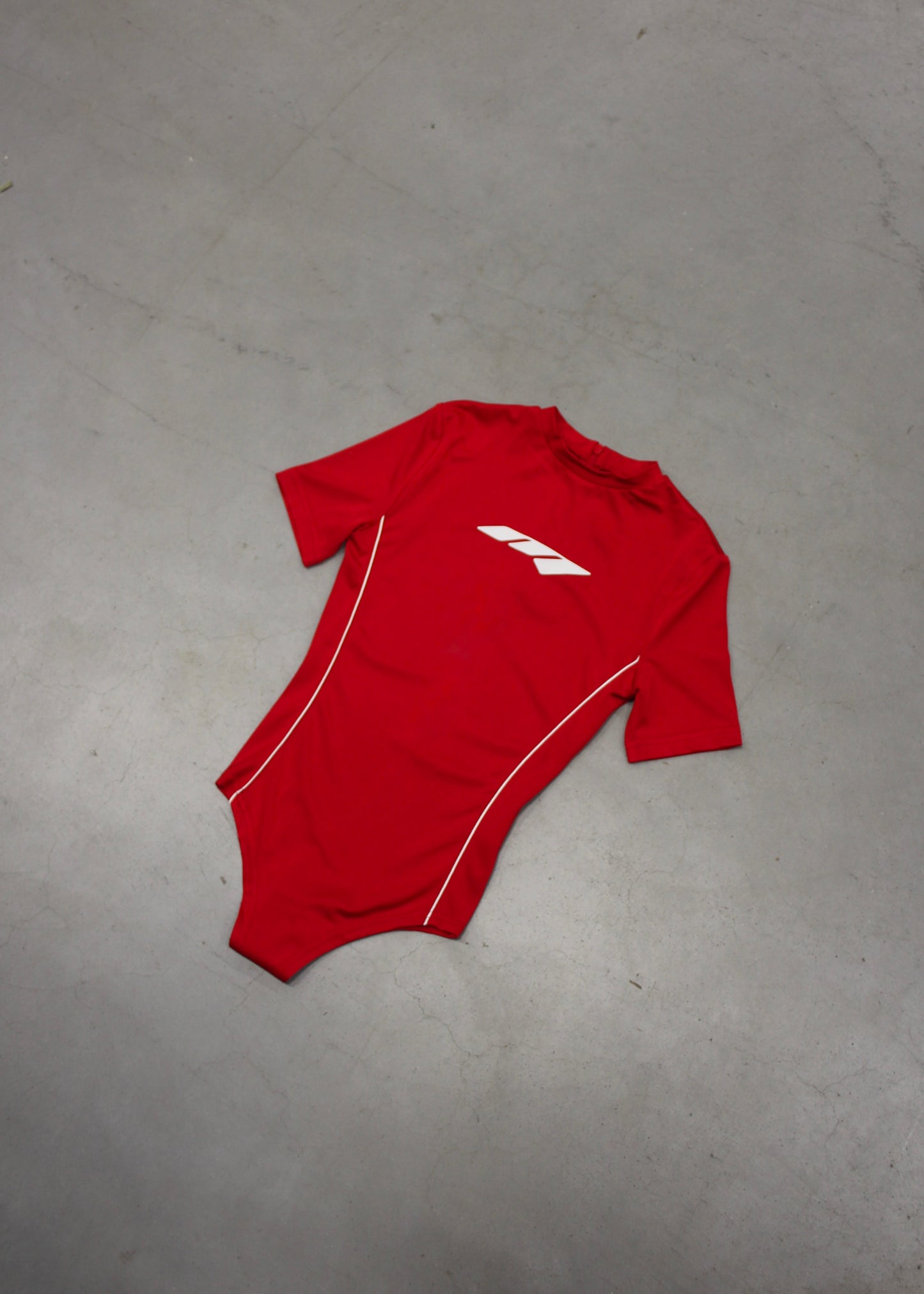 MTL Short Sleeve Bodysuit Red