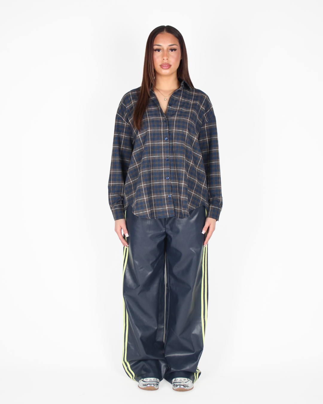 Checked Flannel Navy/Brown