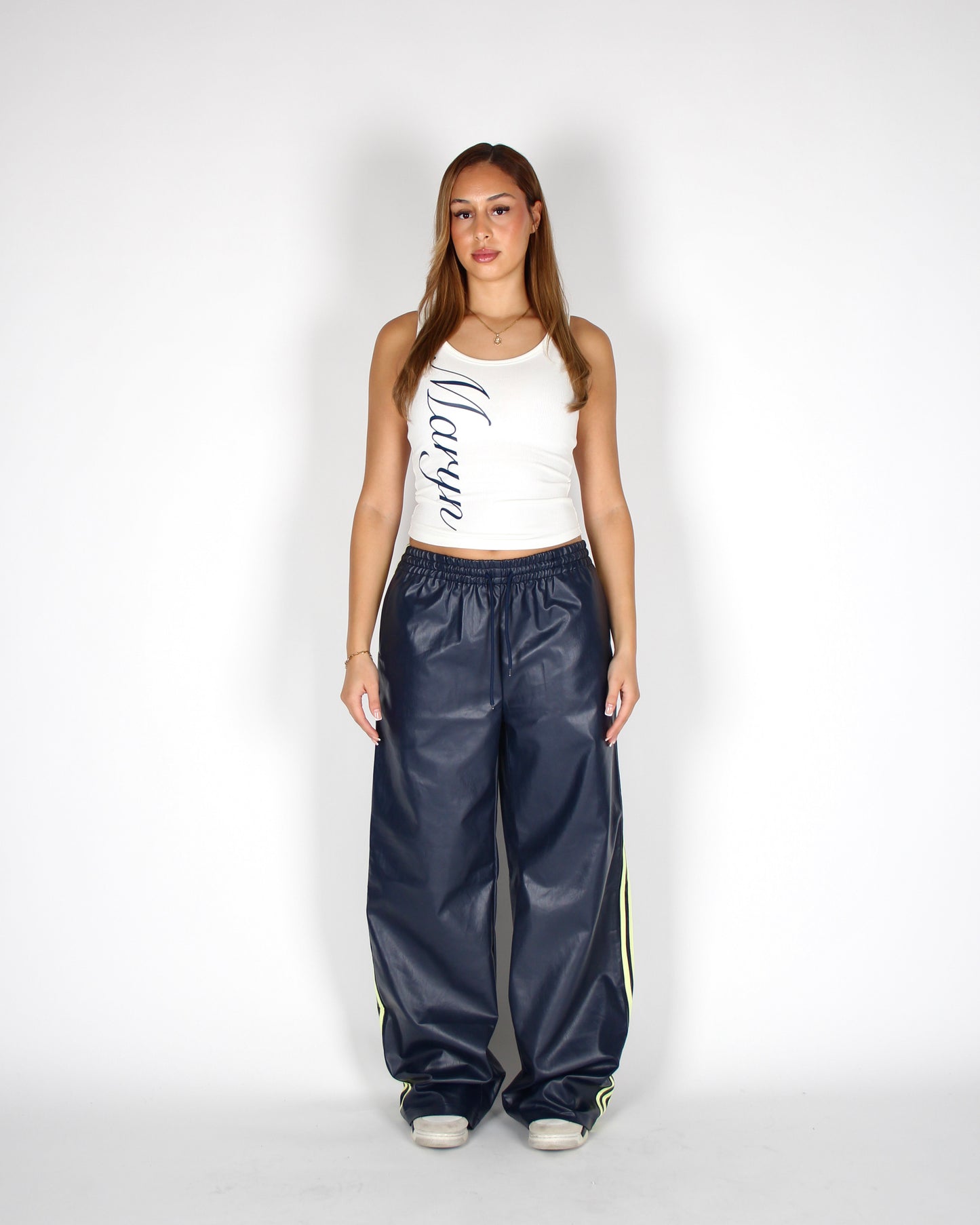 MTL Tank Top Script Navy