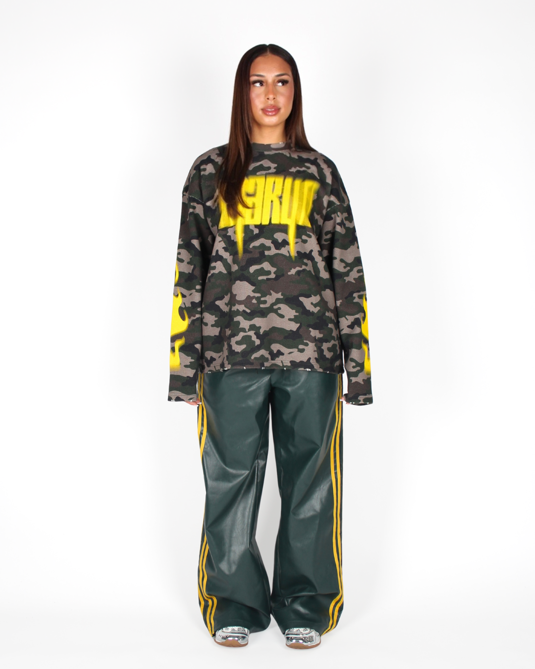 MTL Printed Waffle Camo Longsleeve