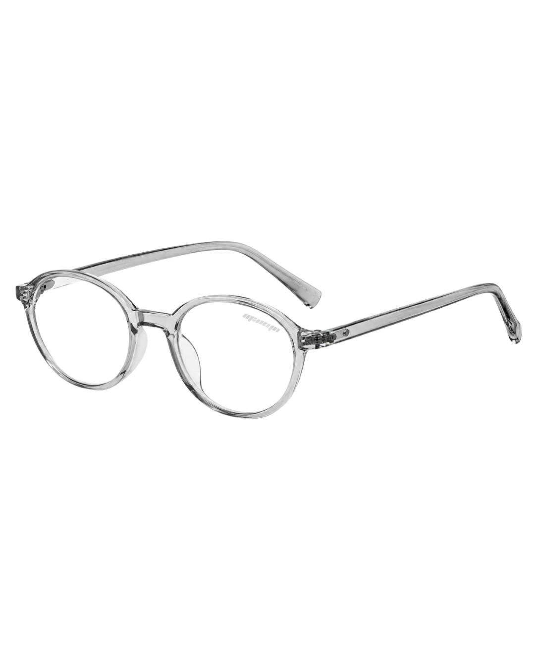 MTL Clear Round Glasses Grey