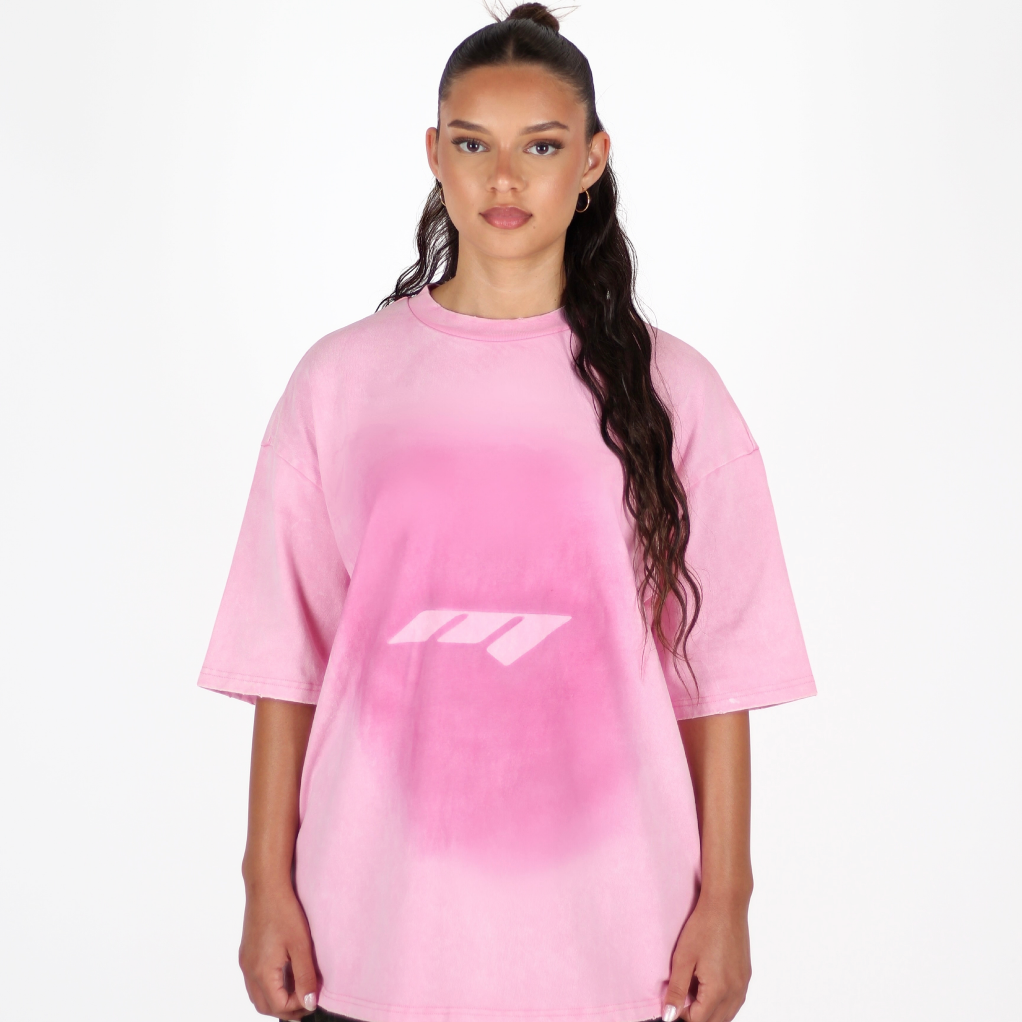 MTL Logo Spray T-shirt Pink