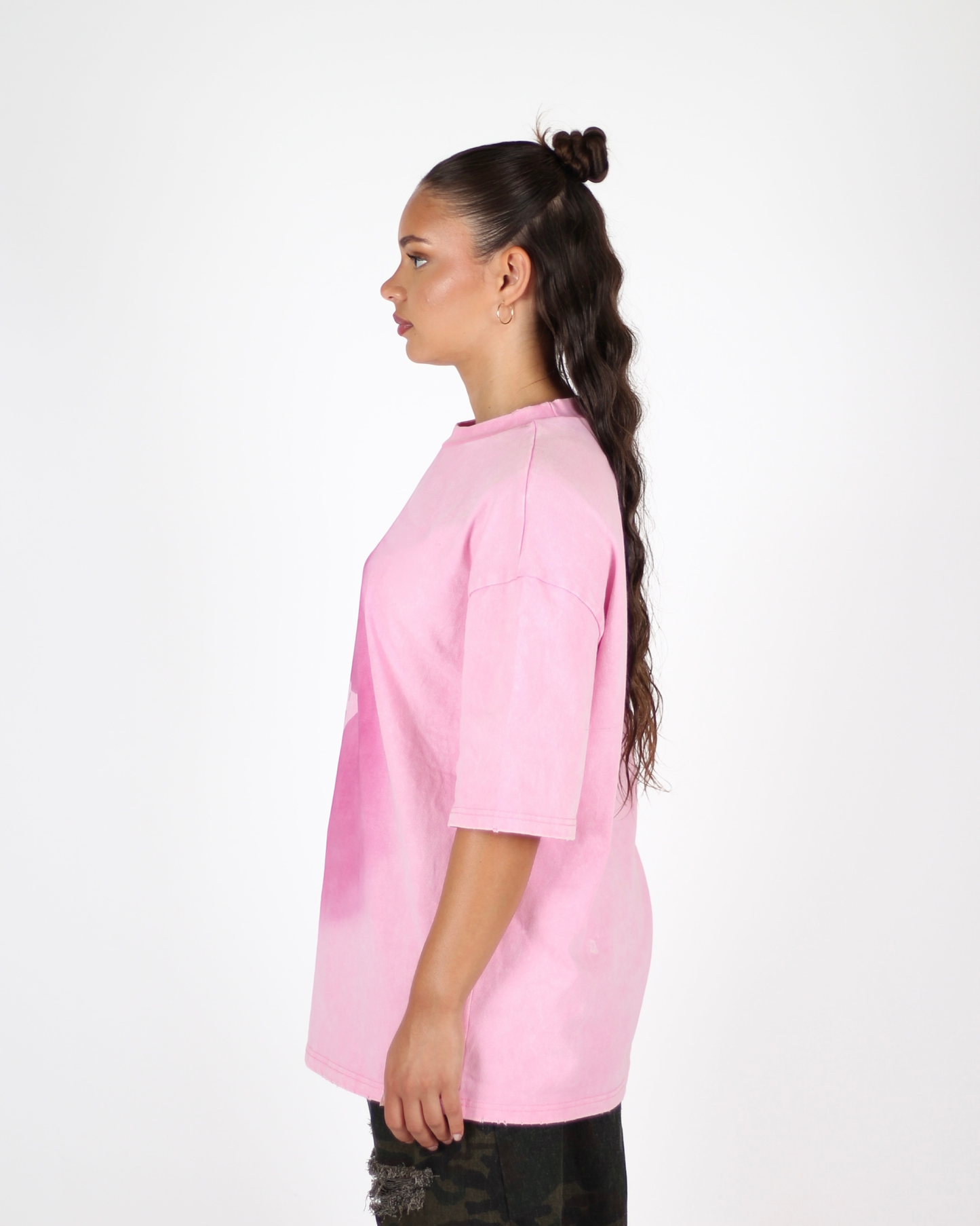MTL Logo Spray T-shirt Pink