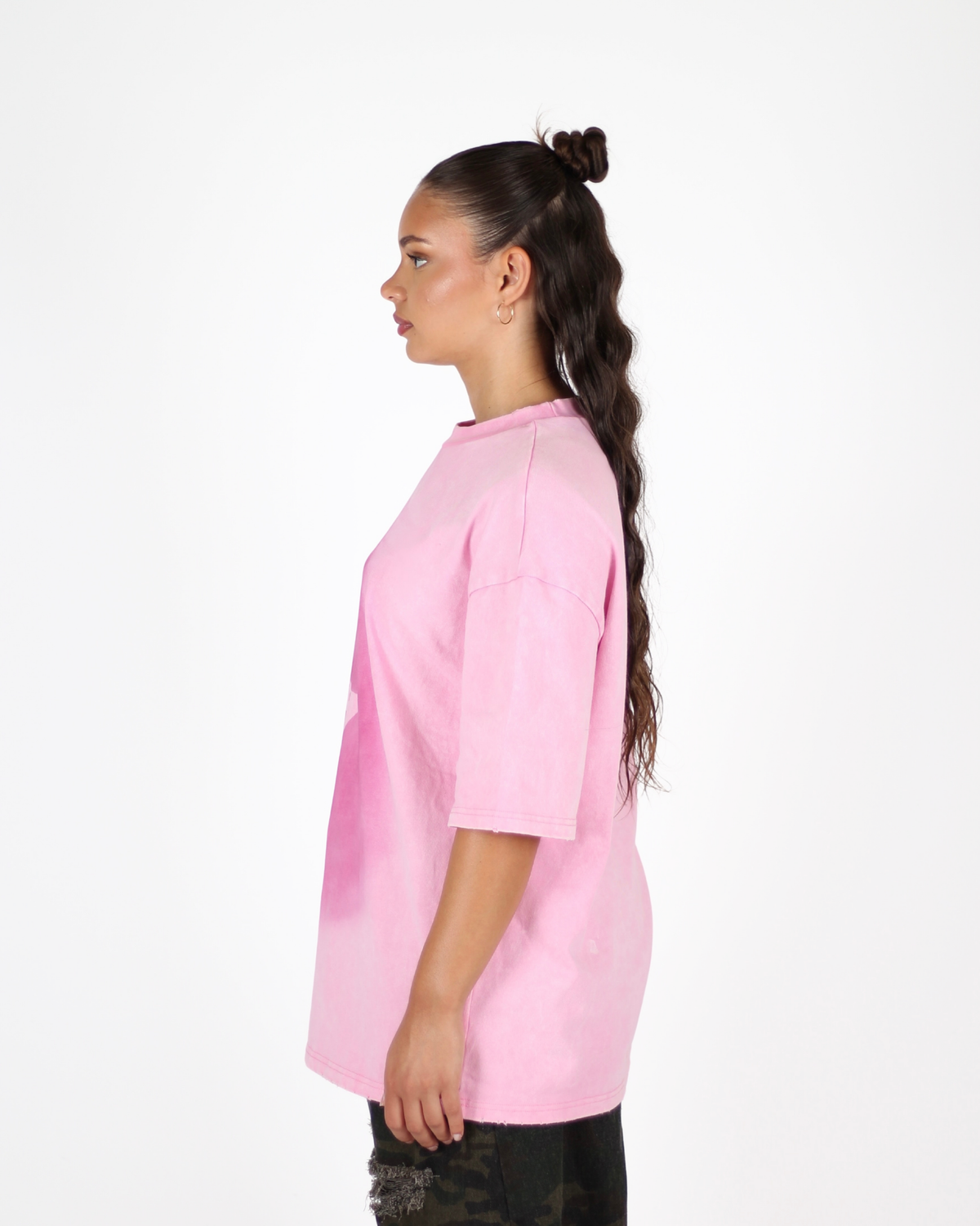 MTL Logo Spray T-shirt Pink