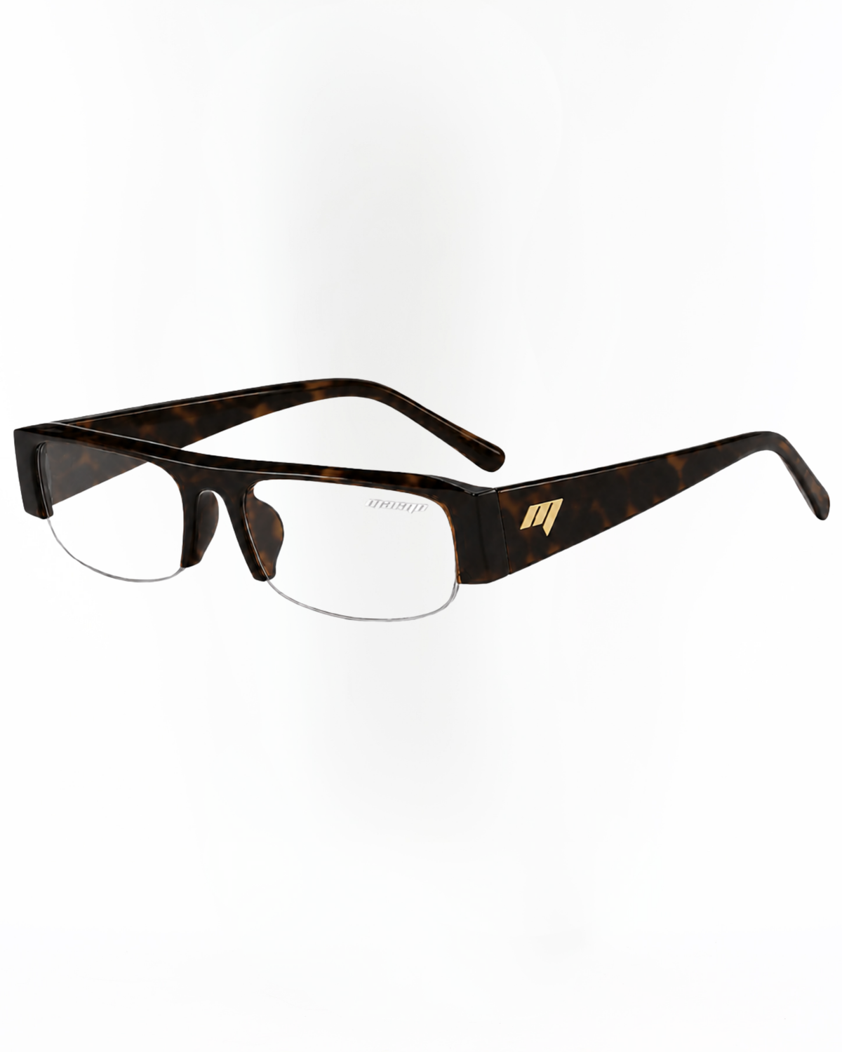 MTL Half Frame Glasses Brown