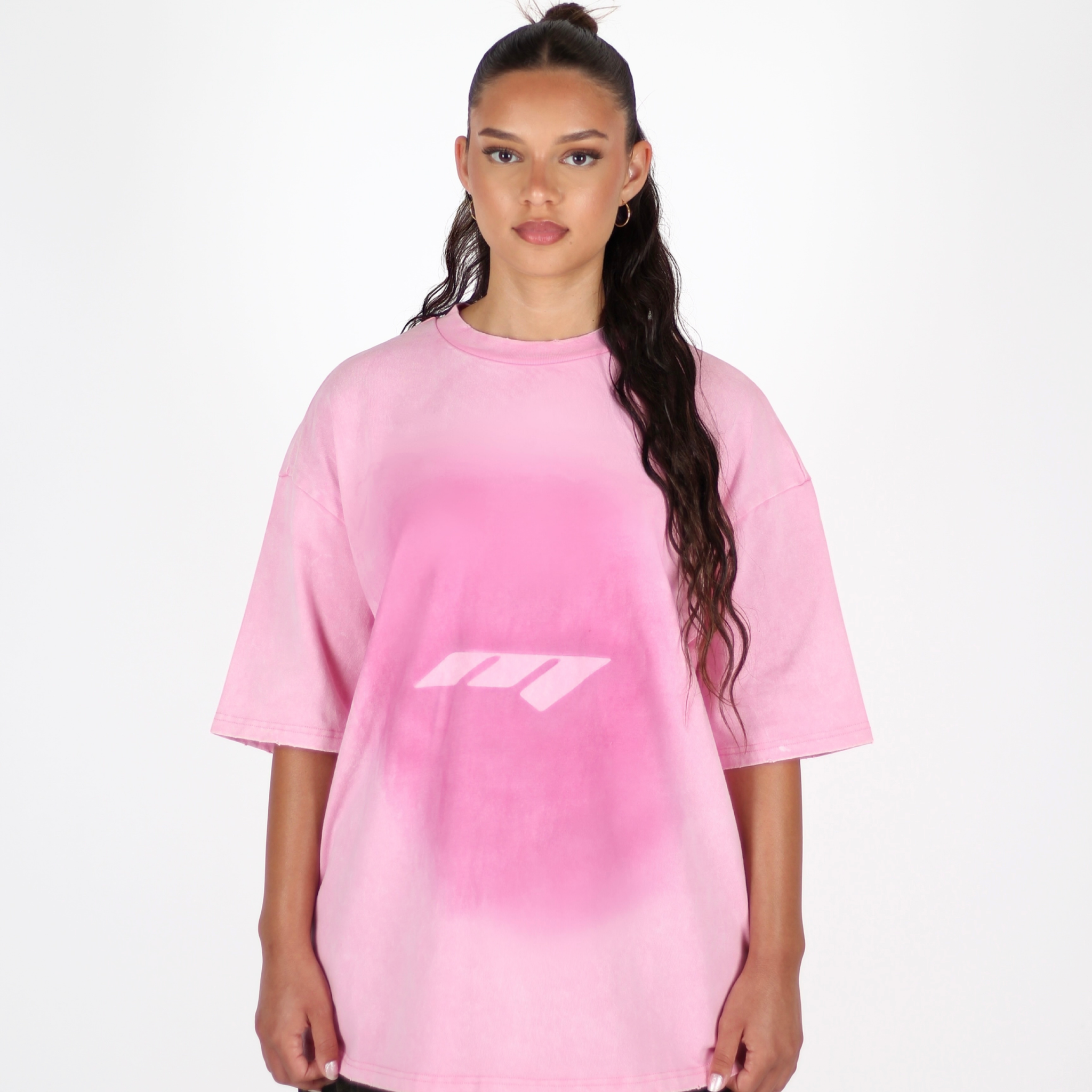 MTL Logo Spray T-shirt Pink