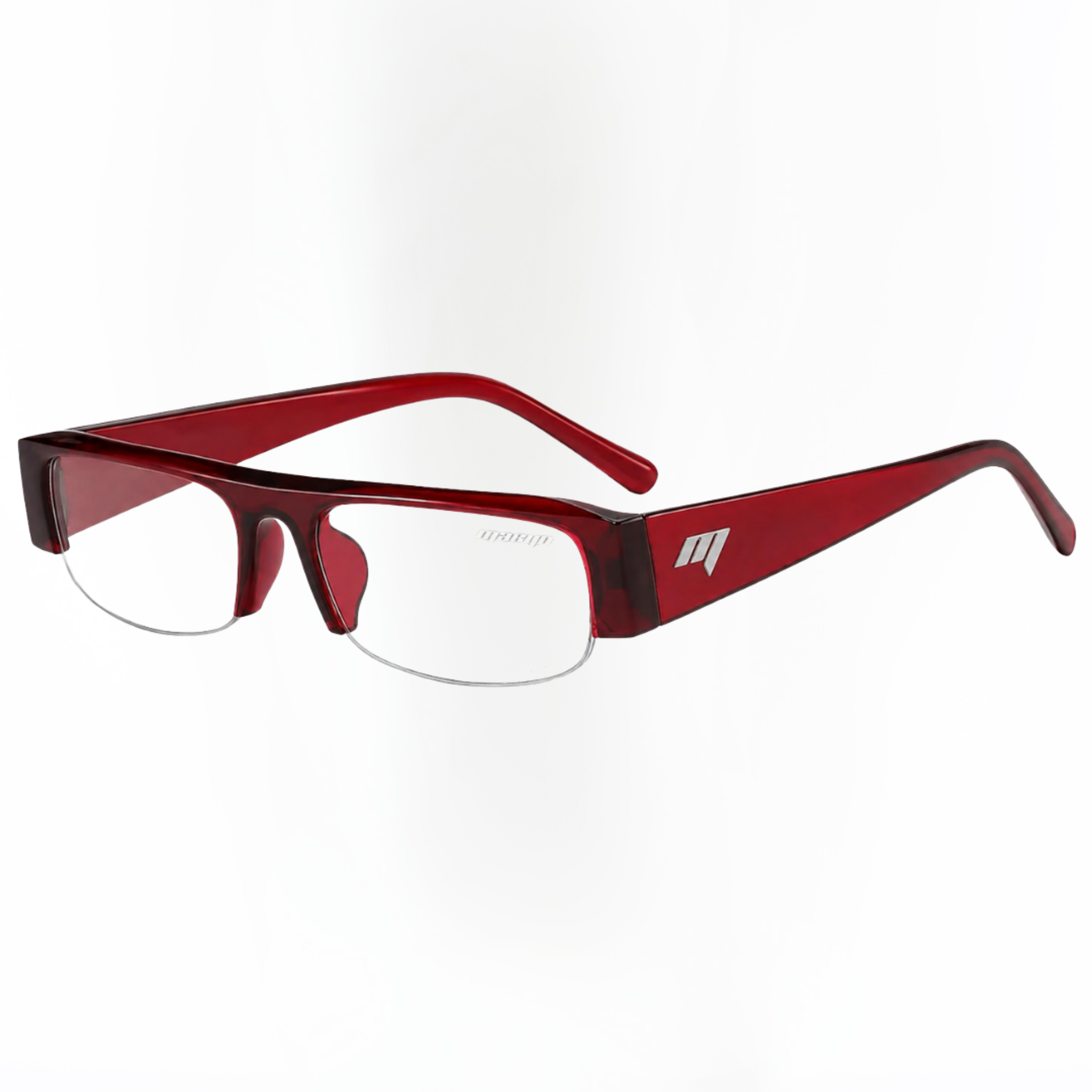 MTL Half Frame Glasses Red