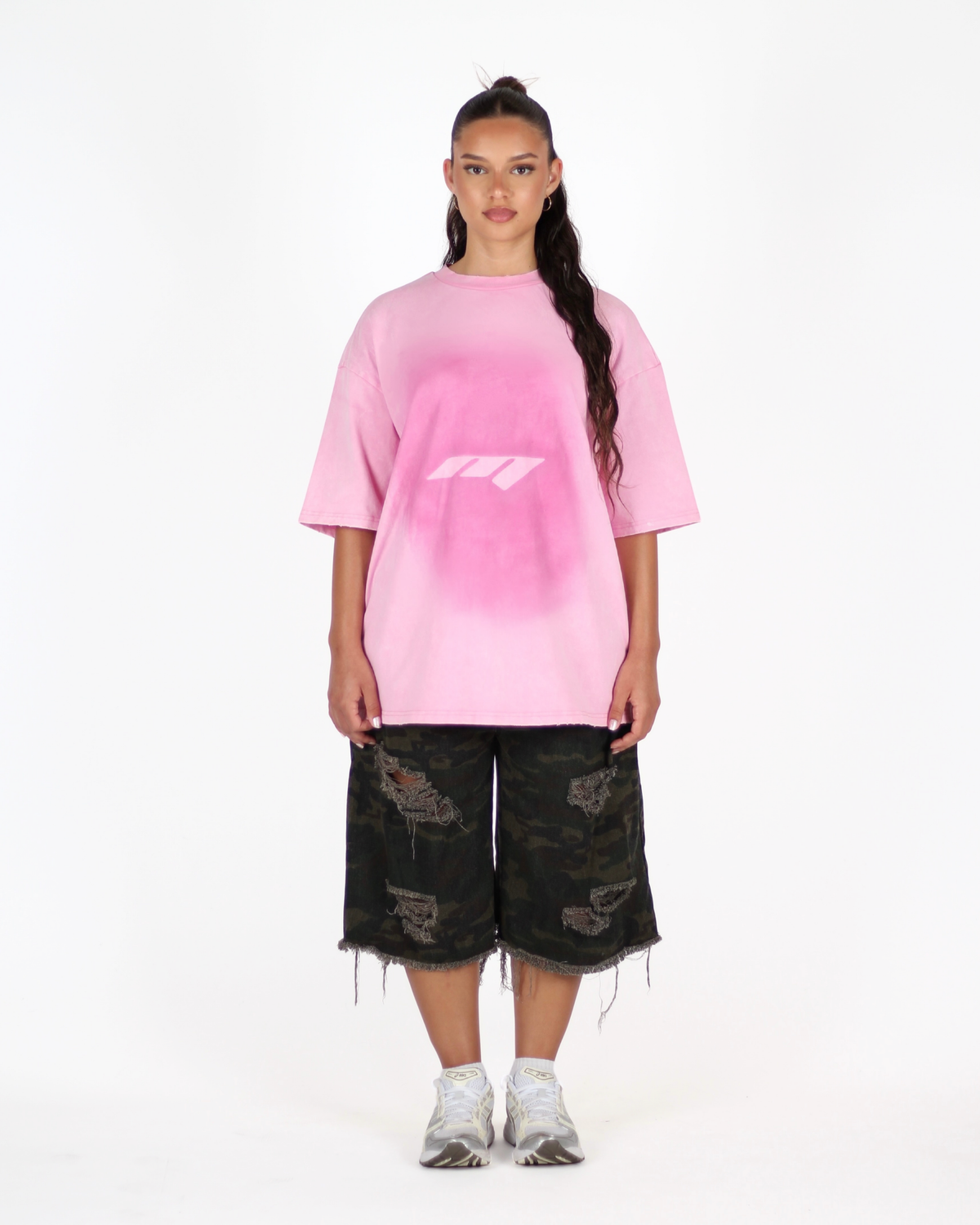 MTL Logo Spray T-shirt Pink