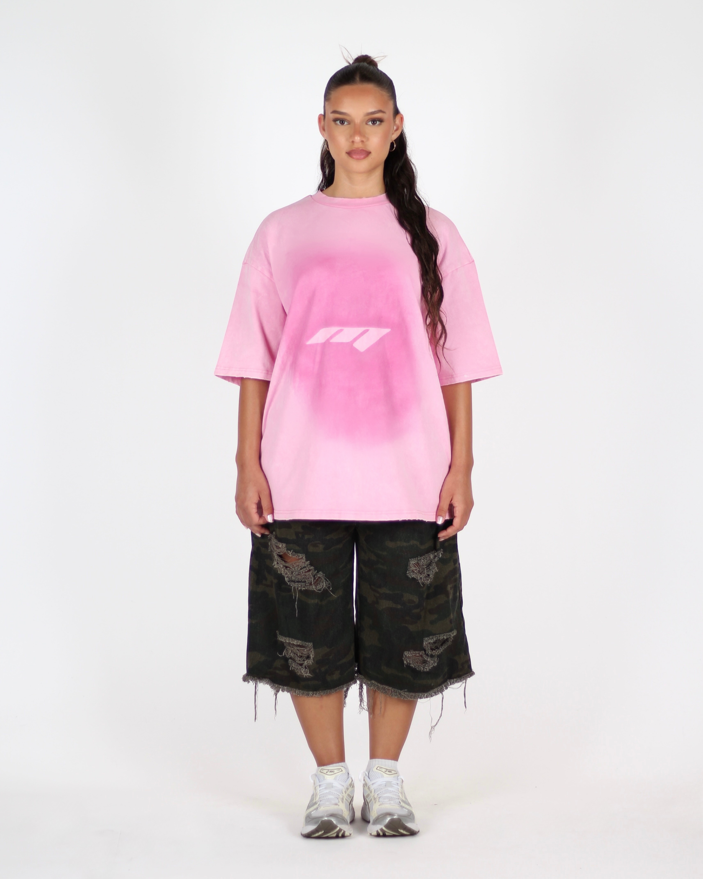 MTL Logo Spray T-shirt Pink