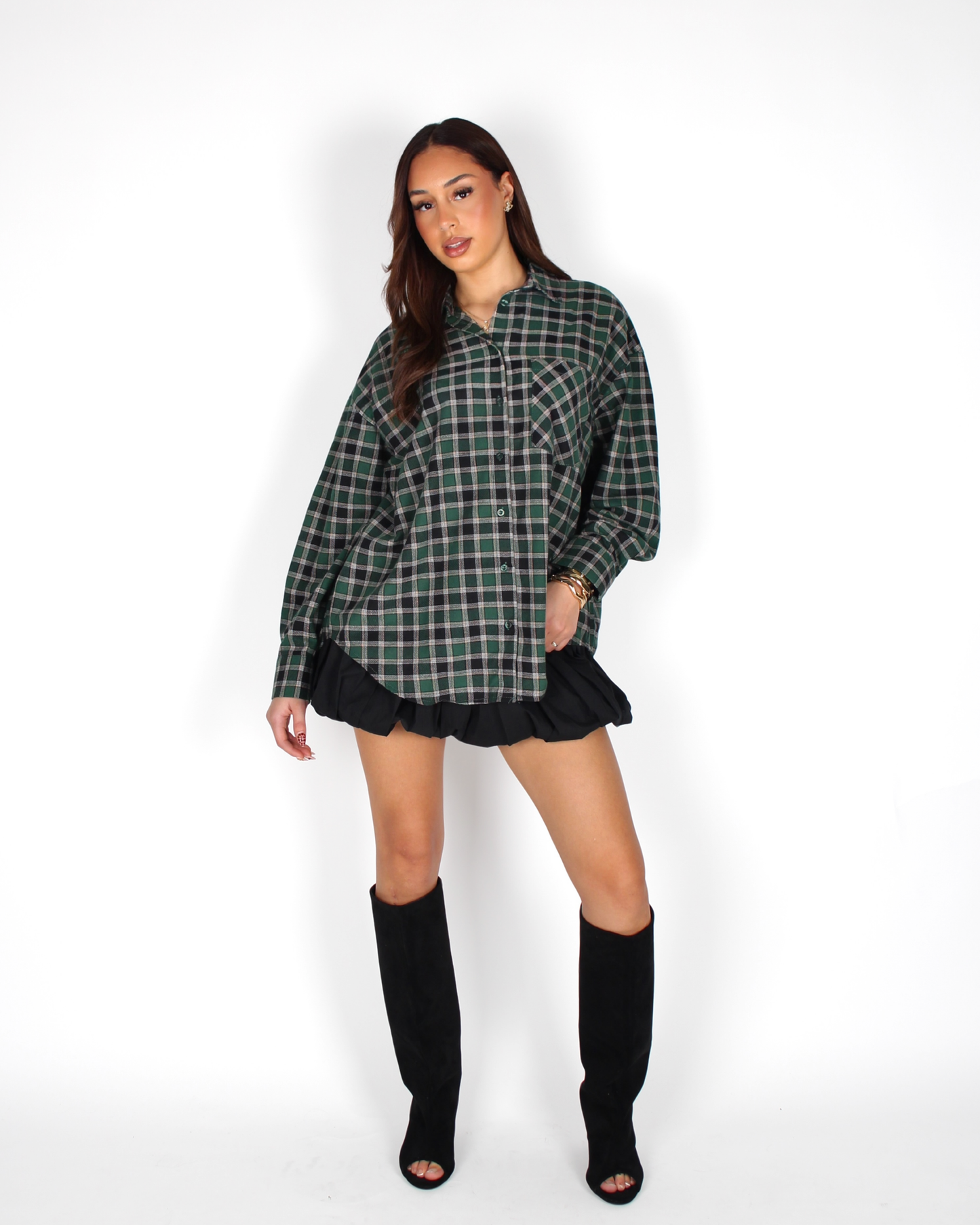 Raye Flannel Green