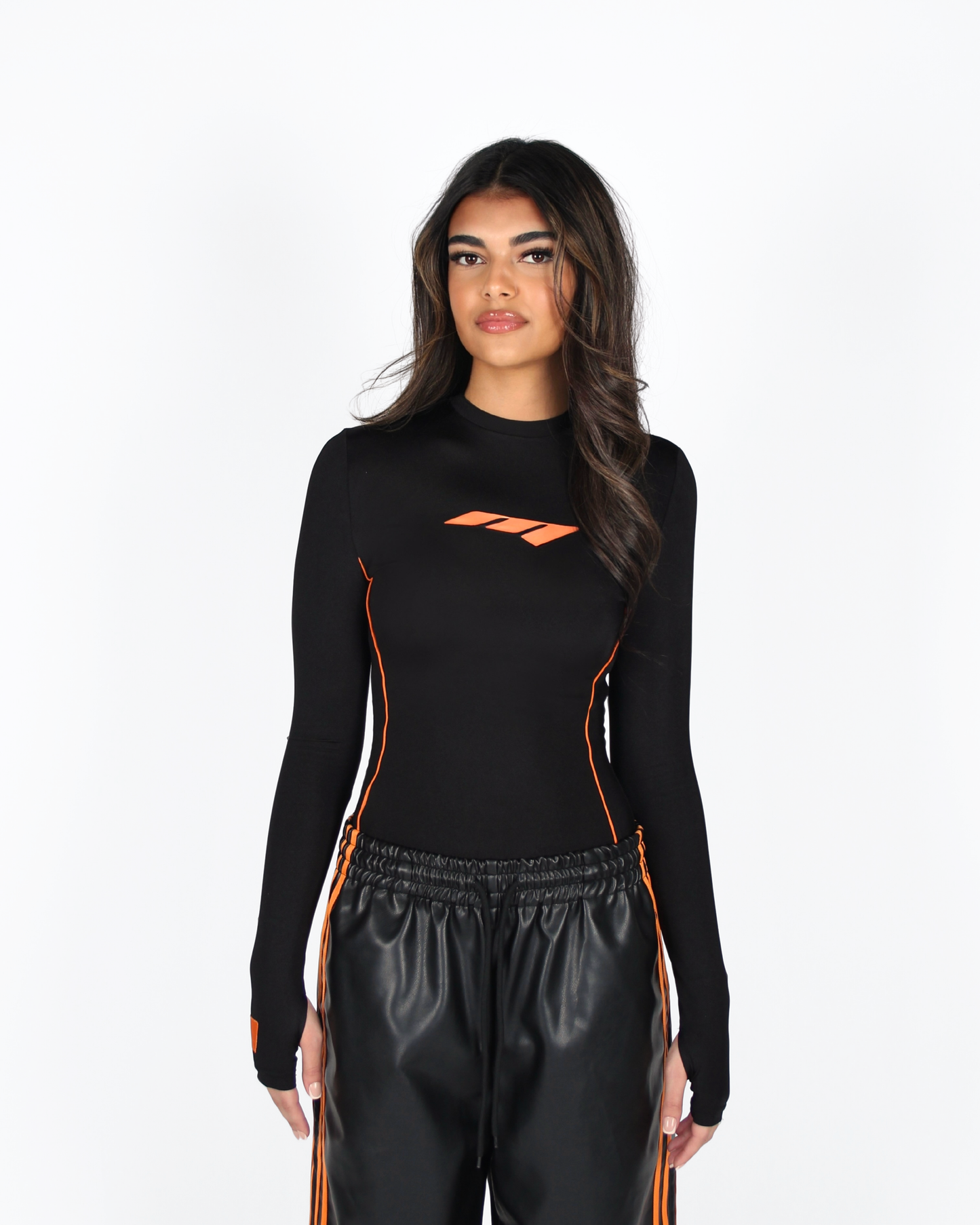 MTL Long Sleeve Bodysuit Orange