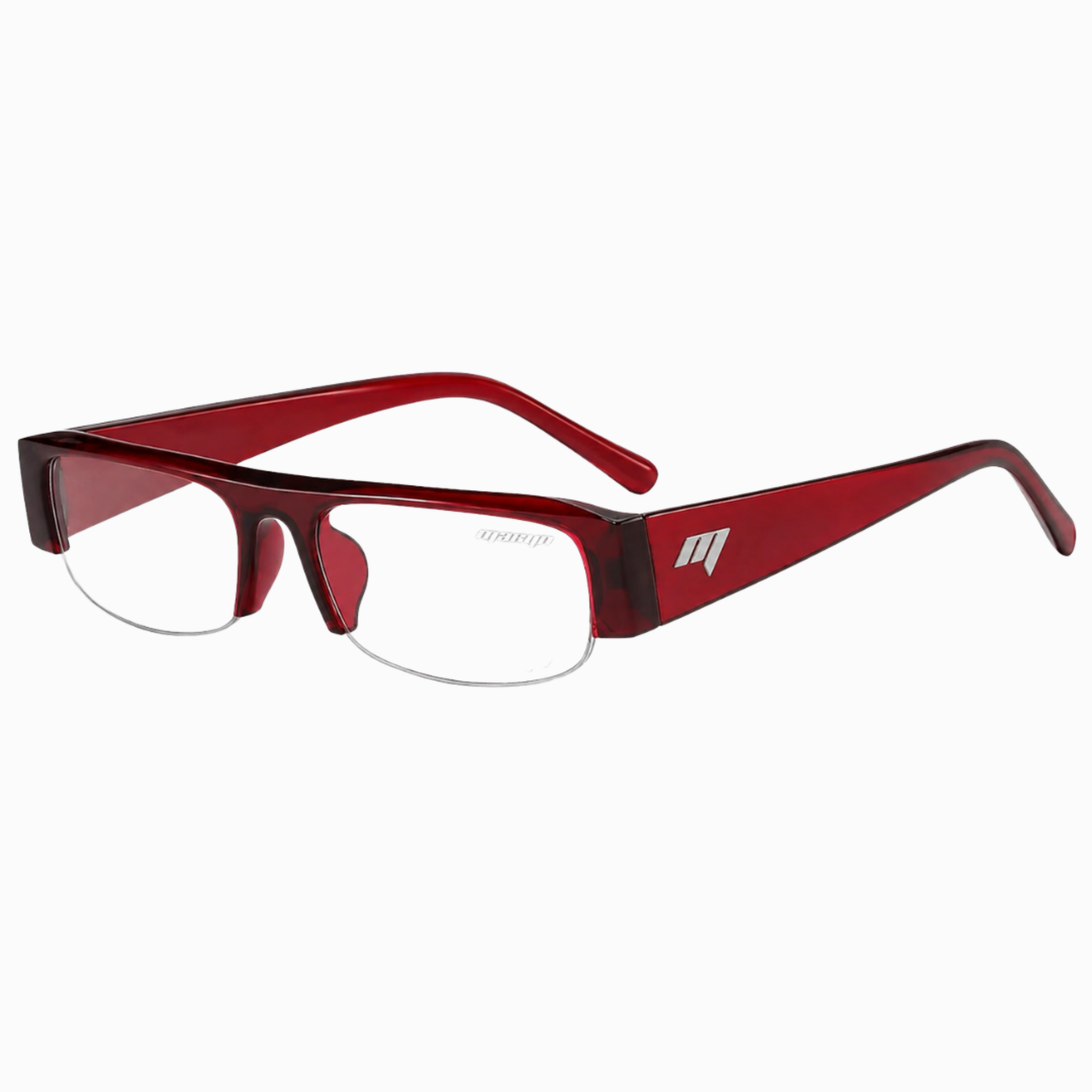 MTL Half Frame Glasses Red