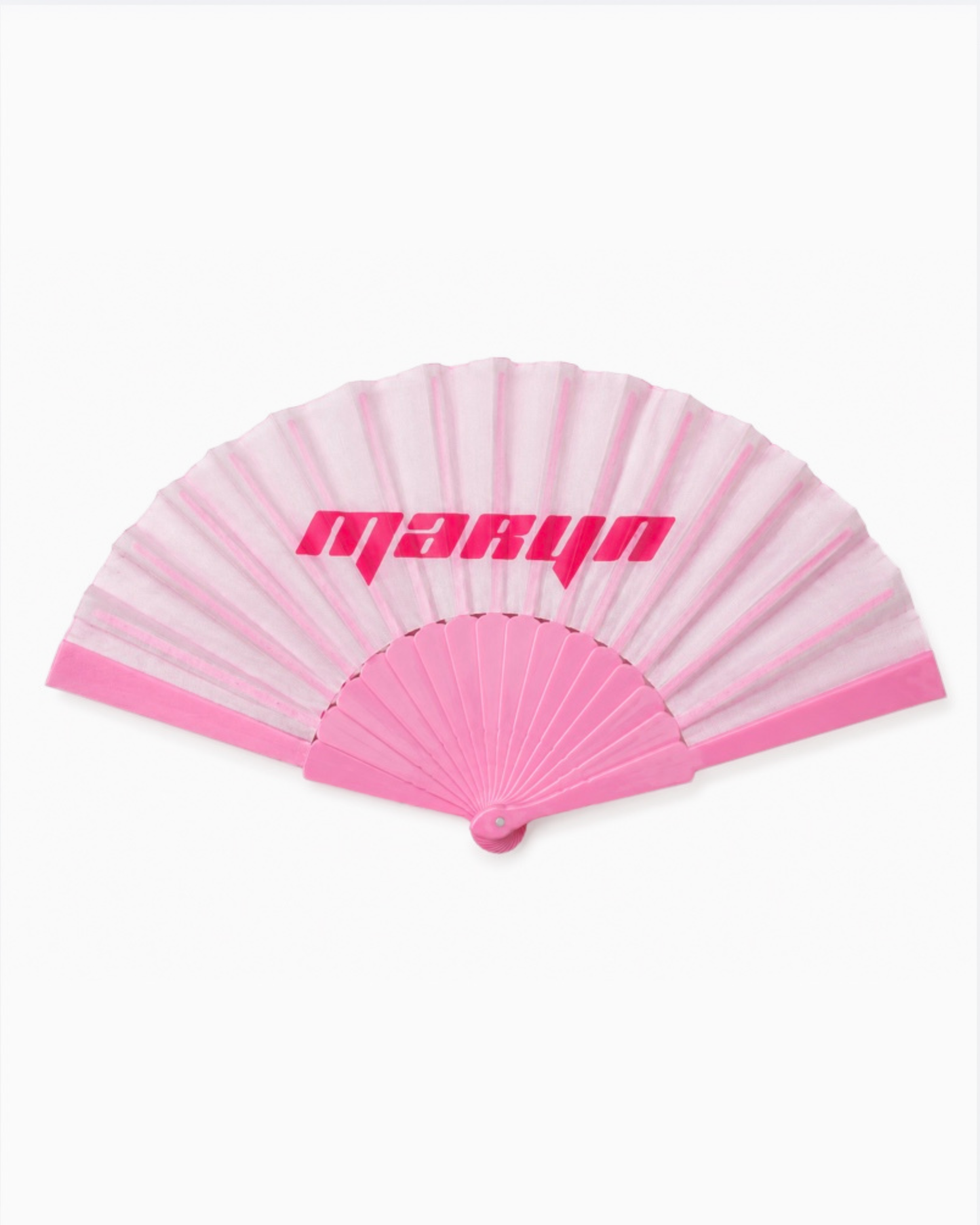 MTL Folding Hand Fan Pink