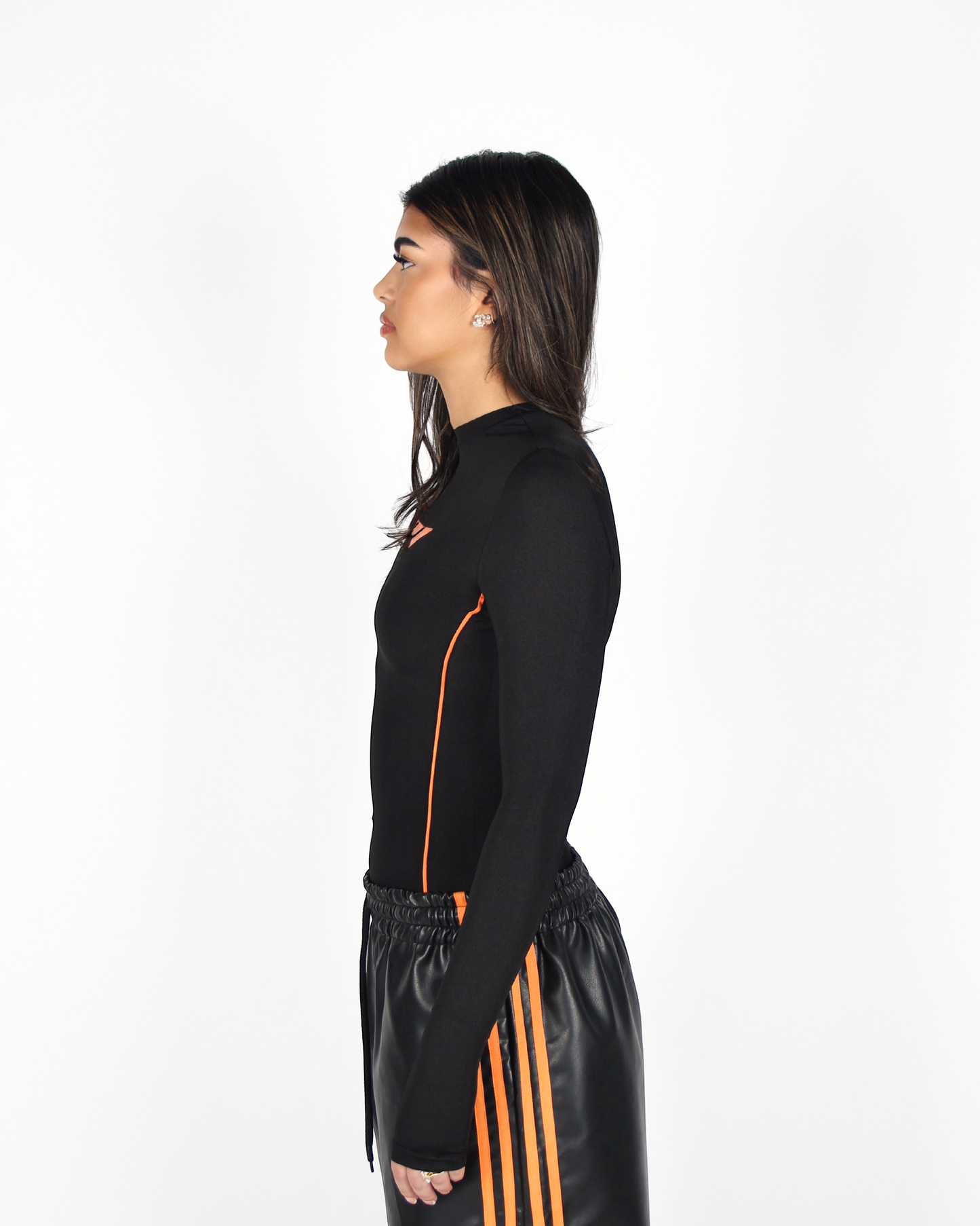 MTL Long Sleeve Bodysuit Orange