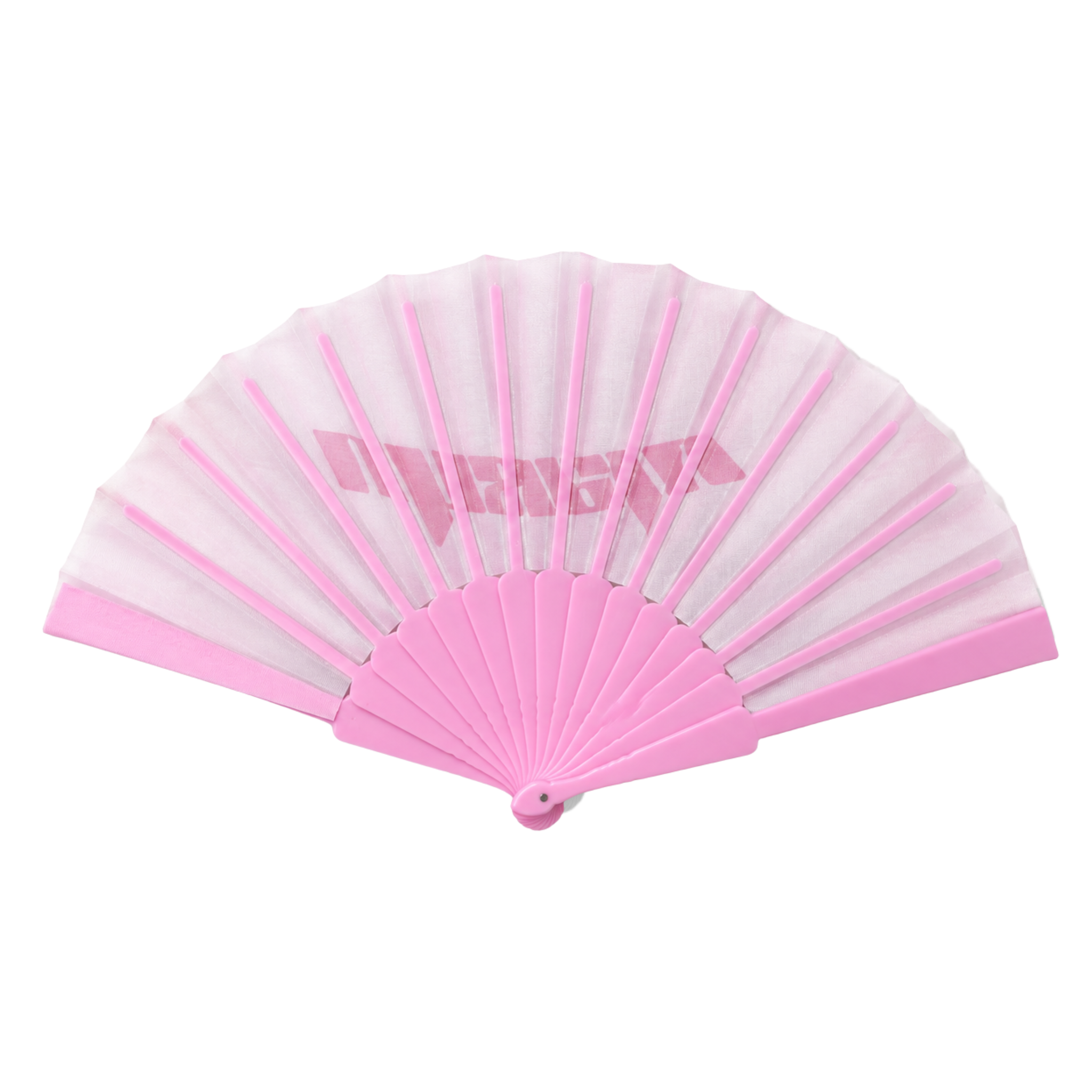 MTL Folding Hand Fan Pink