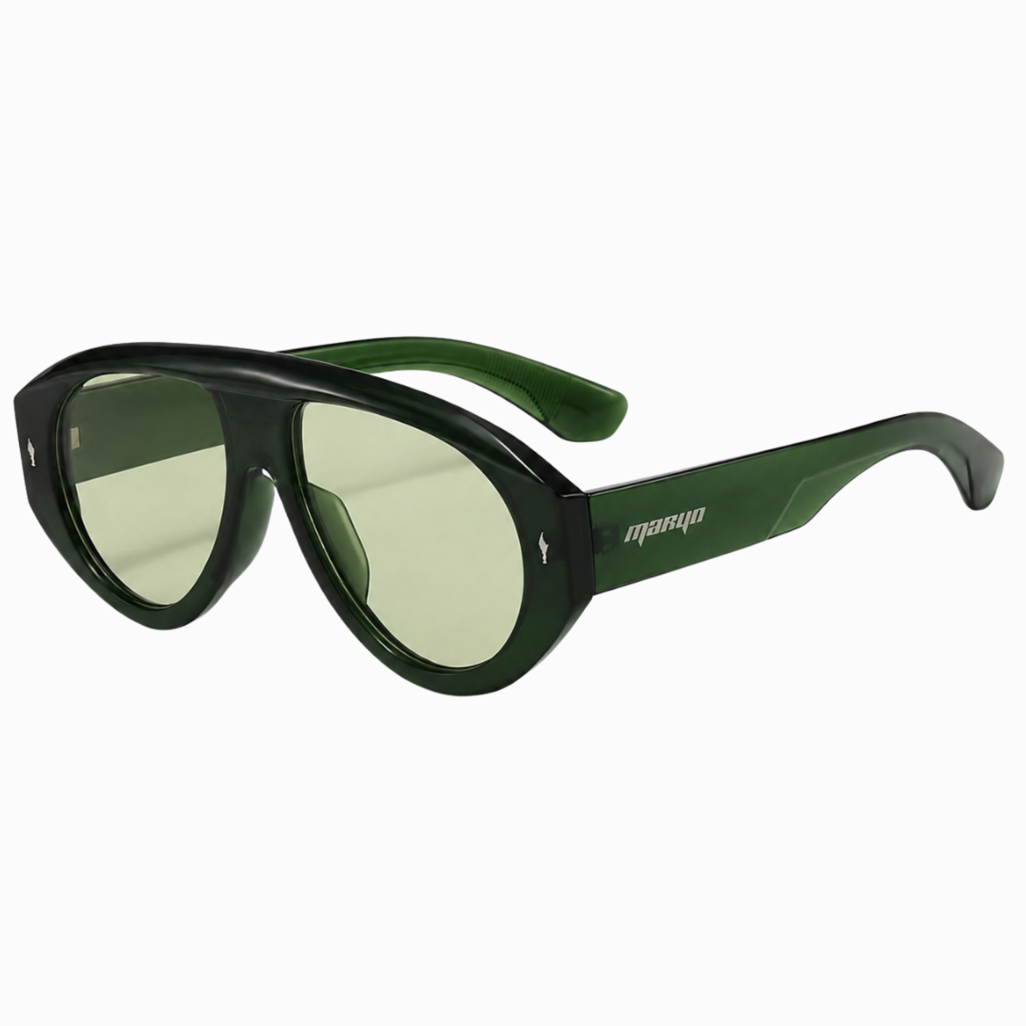 MTL Aviator Sunglasses Green