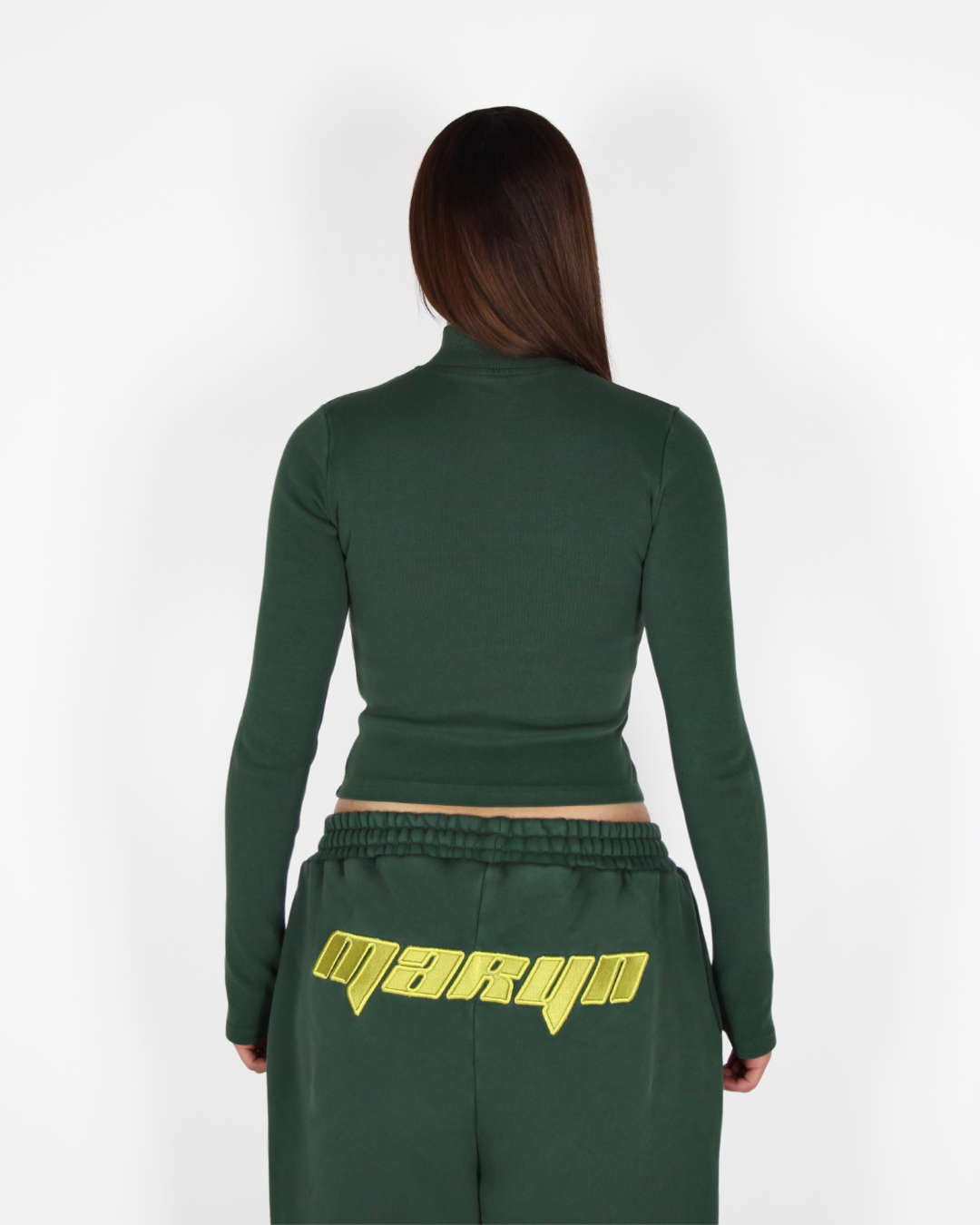 MTL Zip-Up Top Green