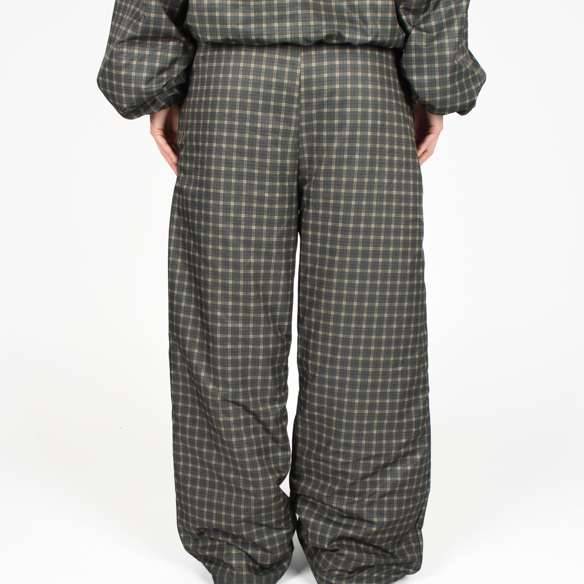 PRE-ORDER MTL Reversible Checked Pants Green