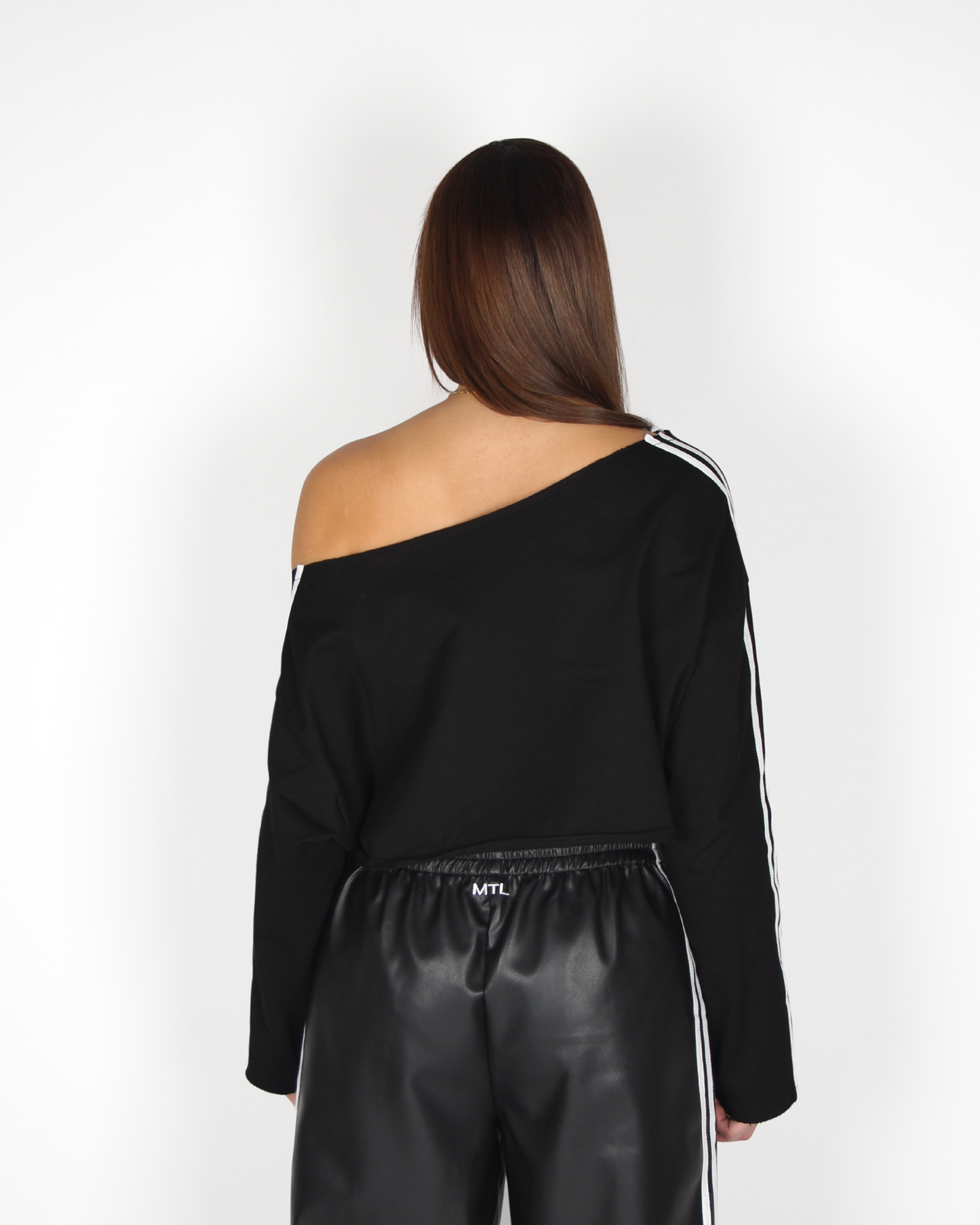 MTL One Shoulder Top Black
