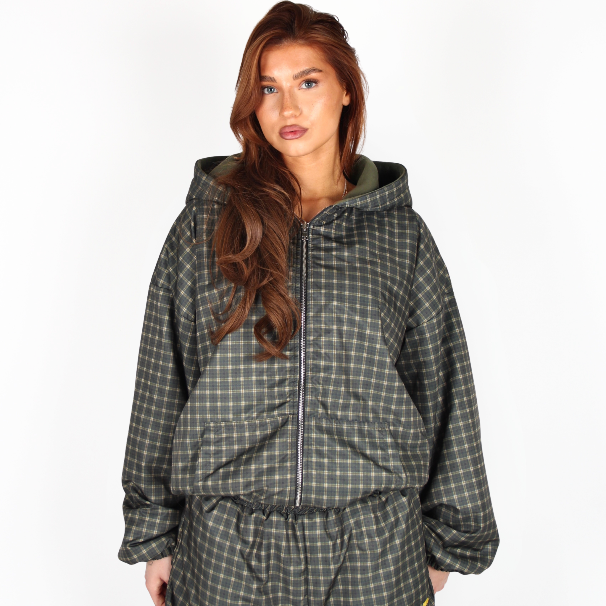 PRE-ORDER MTL Reversible Checked Jacket Green