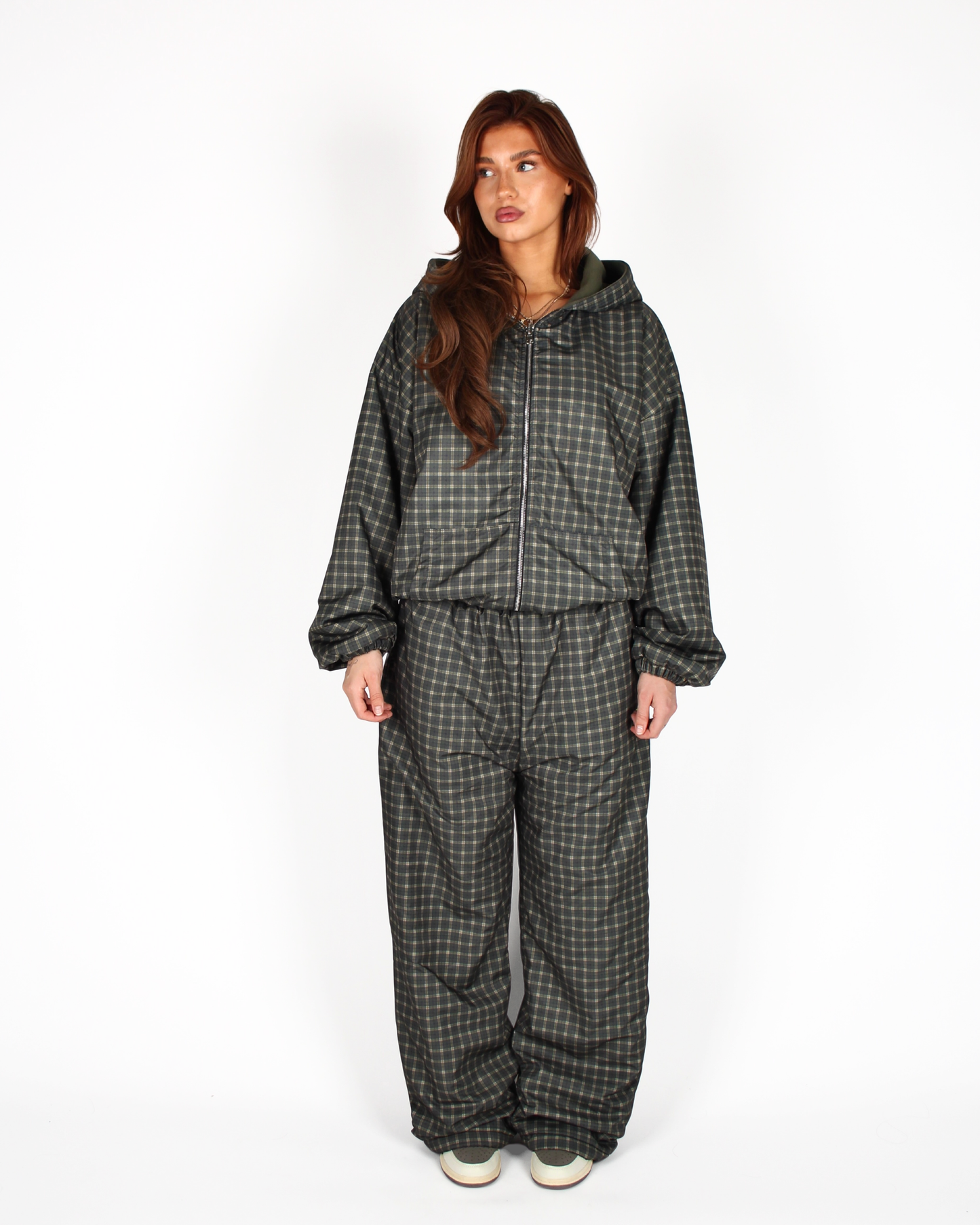 MTL Reversible Checked Jacket Green