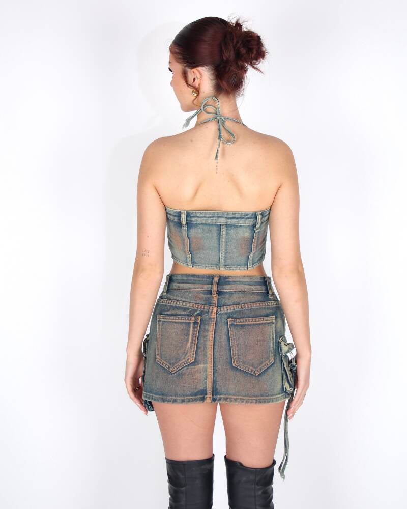 Liya Denim Top