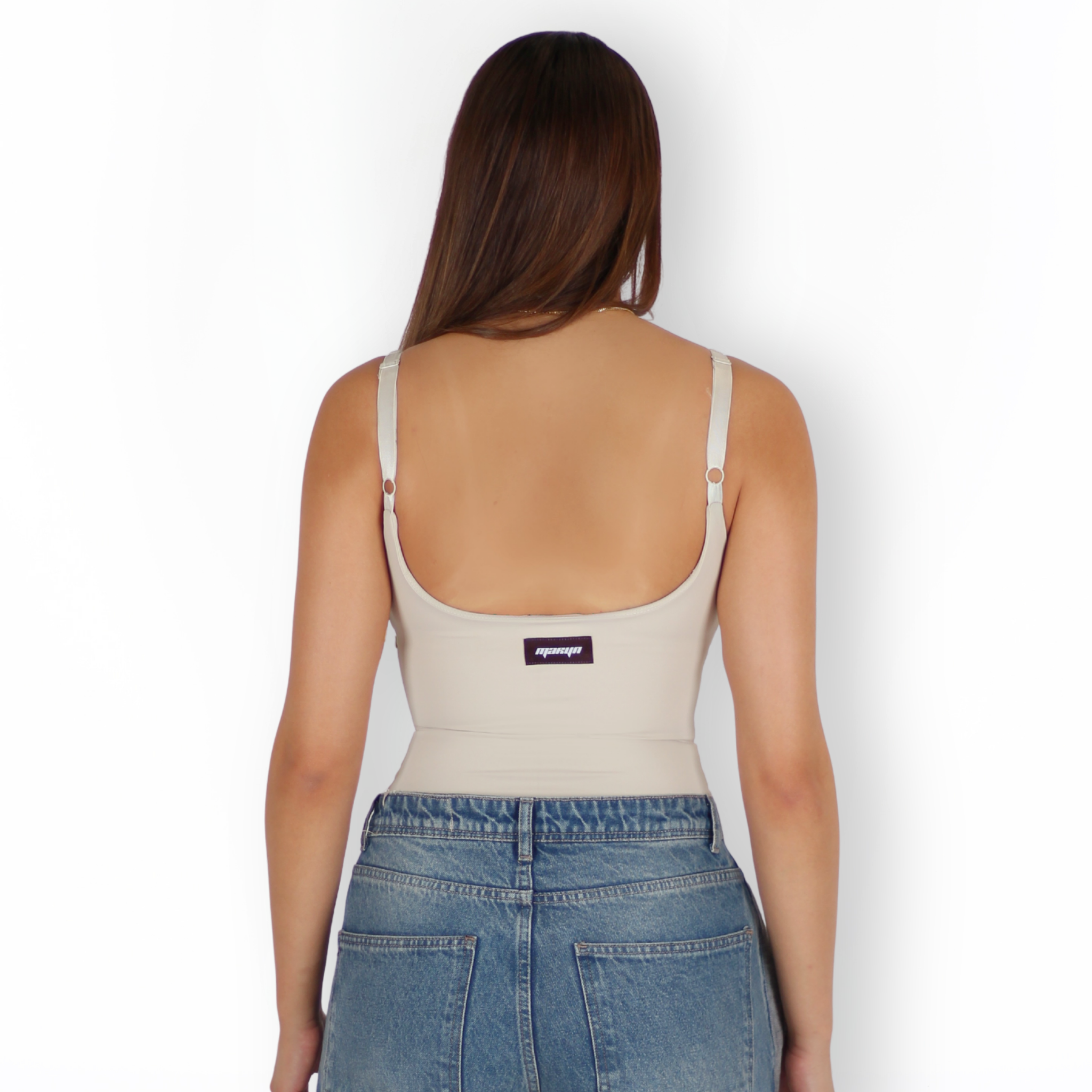 MTL Sculpting Label Bodysuit Beige