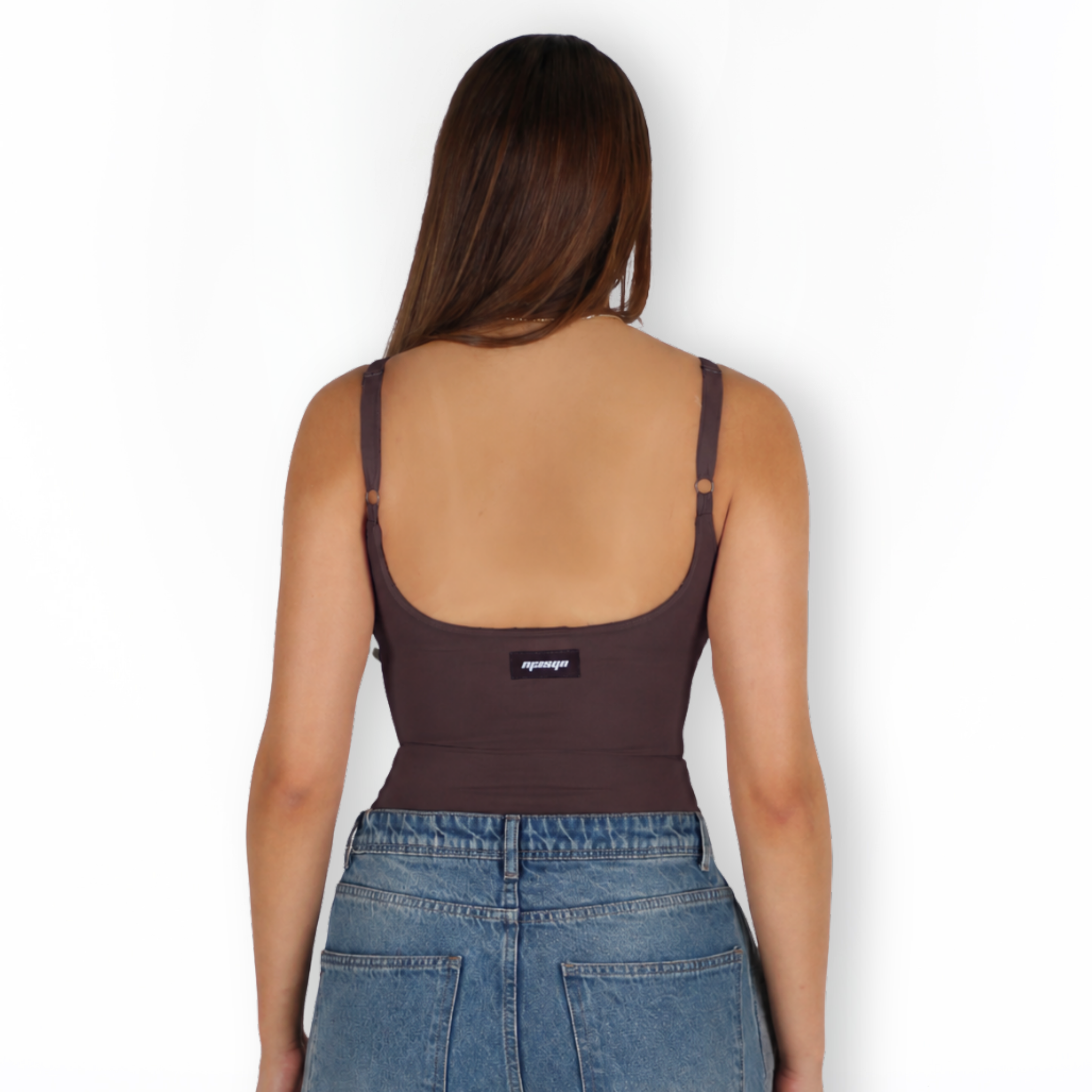 MTL Sculpting Label Bodysuit Brown