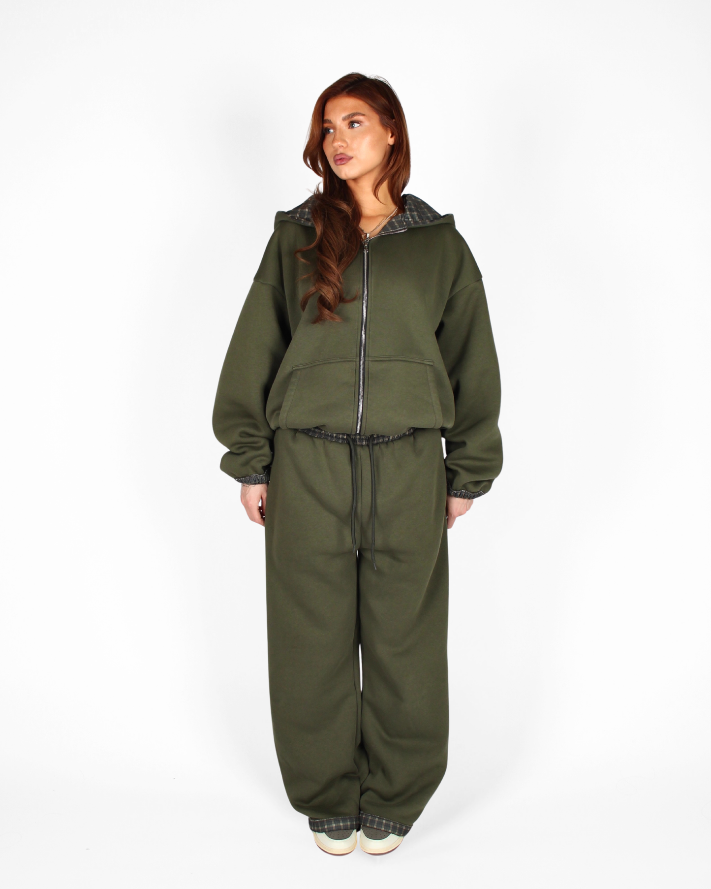 MTL Reversible Checked Jacket Green