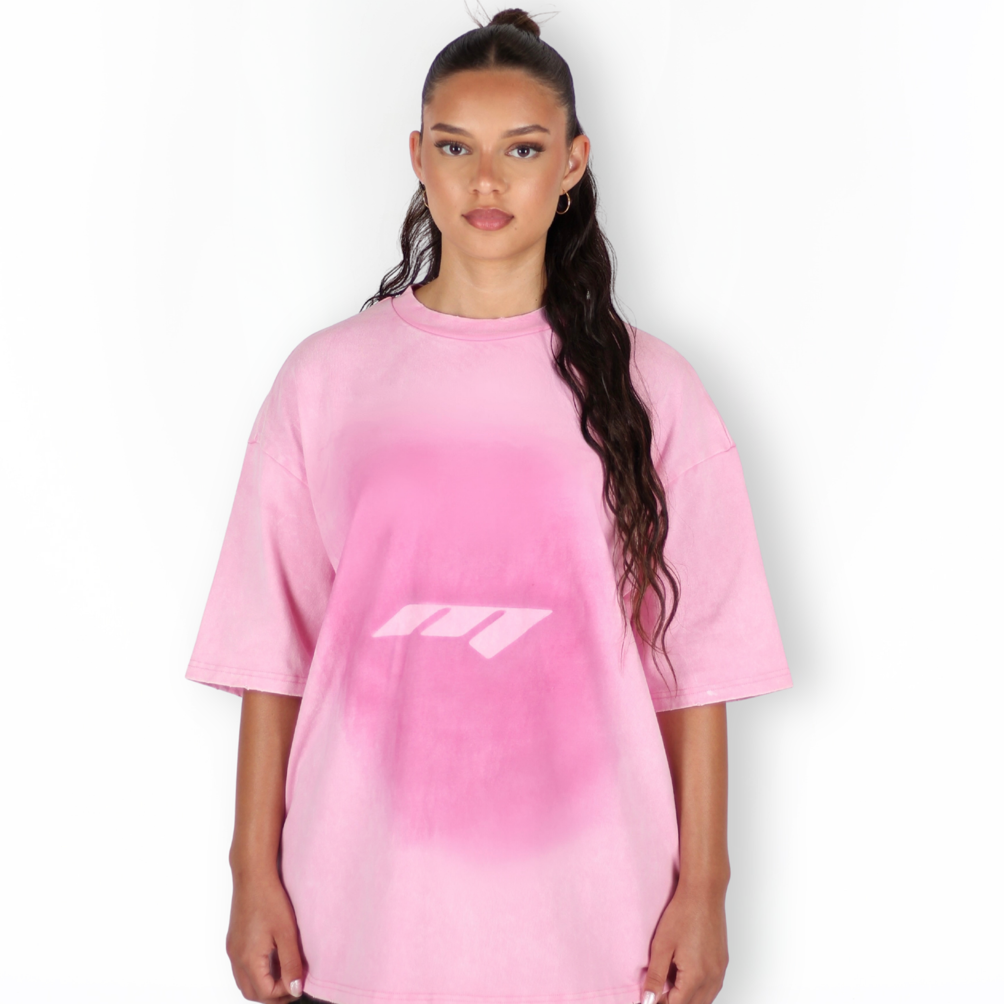 MTL Logo Spray T-shirt Pink