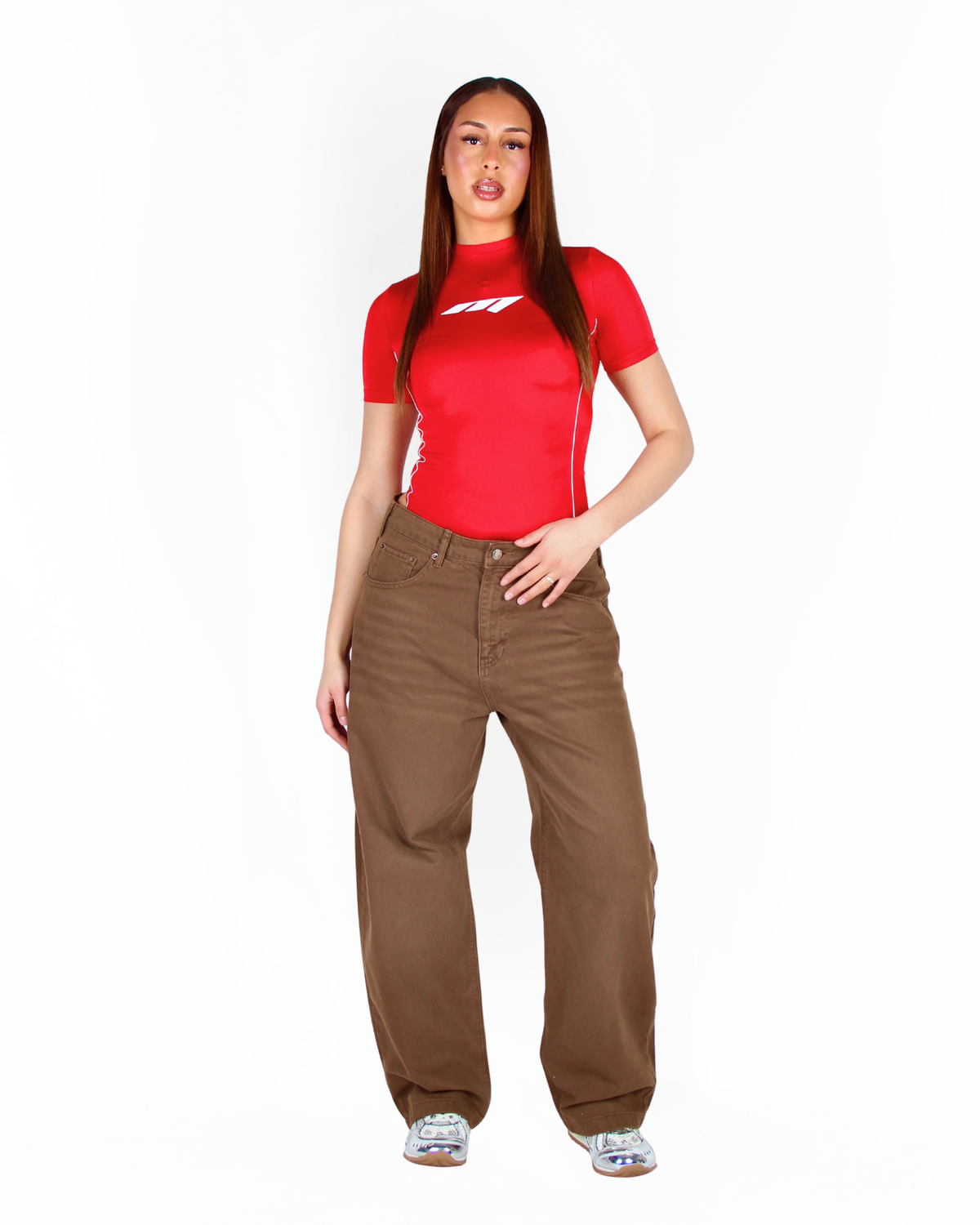 MTL Washed Jeans Brown
