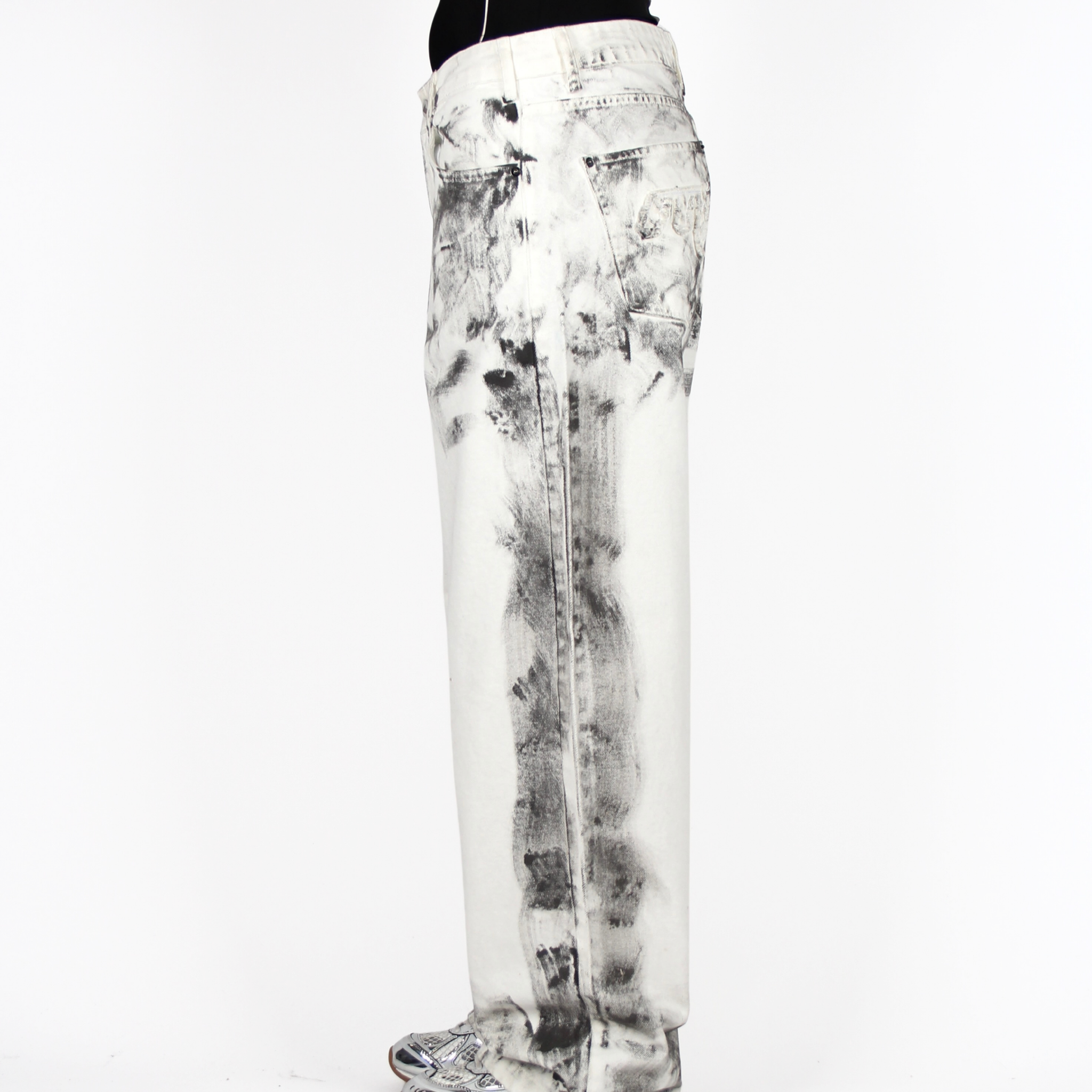 MTL Stained Jeans Ecru/Black