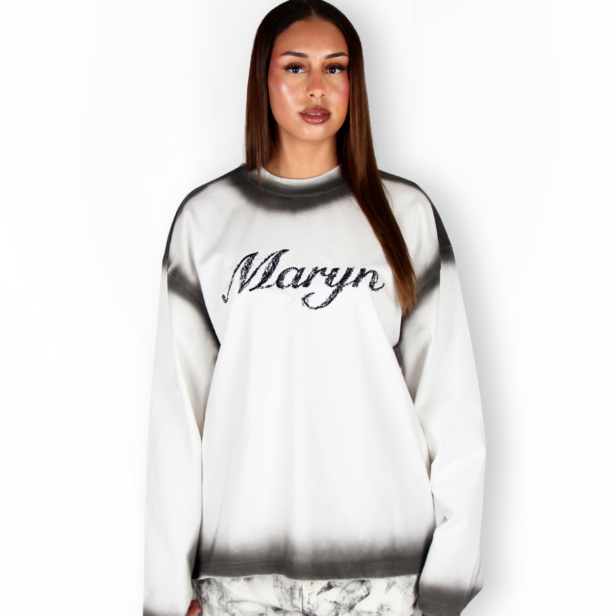 MTL Washed Longsleeve Ecru/Black