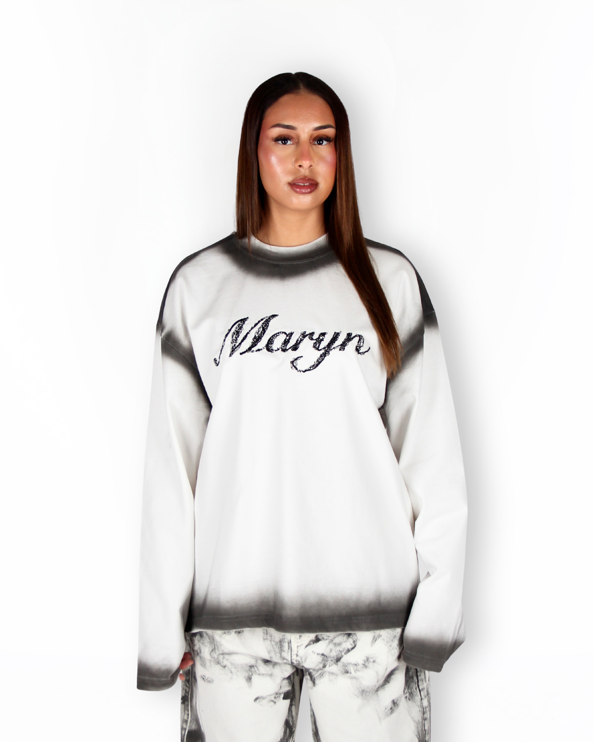 MTL Washed Longsleeve Ecru/Black