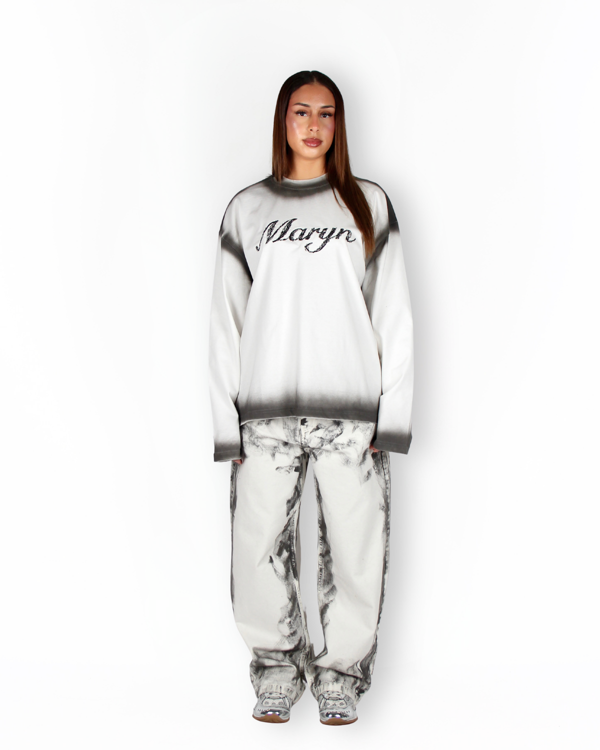 MTL Washed Longsleeve Ecru/Black