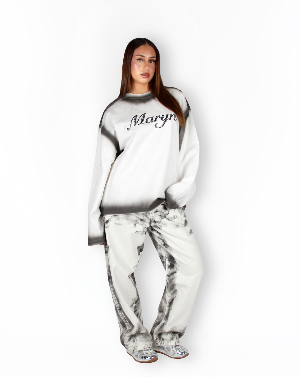 MTL Washed Longsleeve Ecru/Black