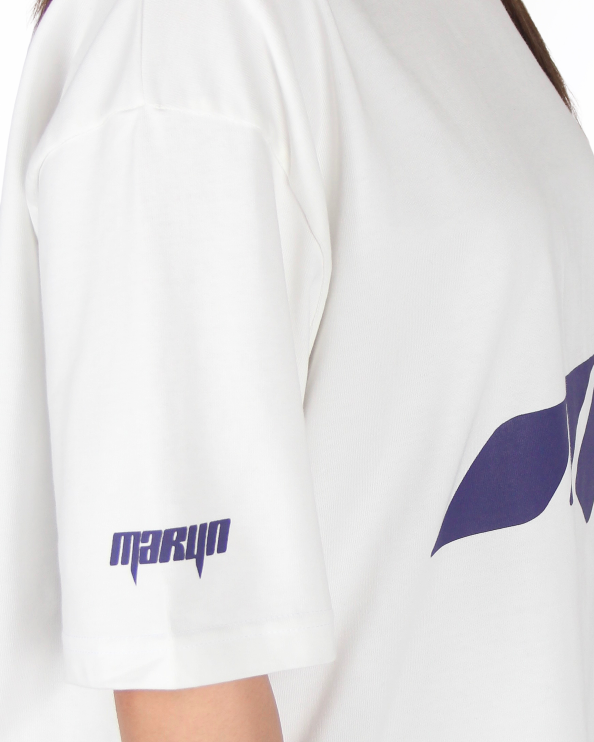 MTL Printed T-shirt Ecru/Purple