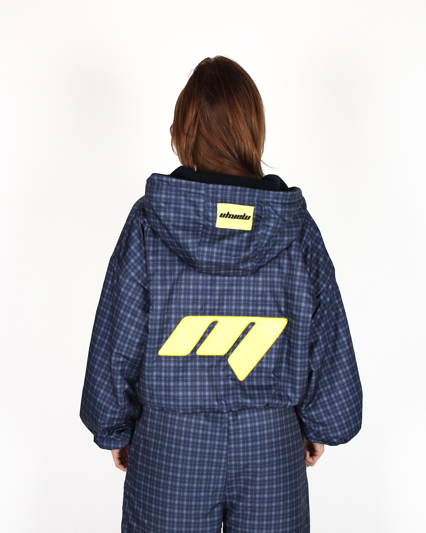 MTL Reversible Checked Jacket Navy