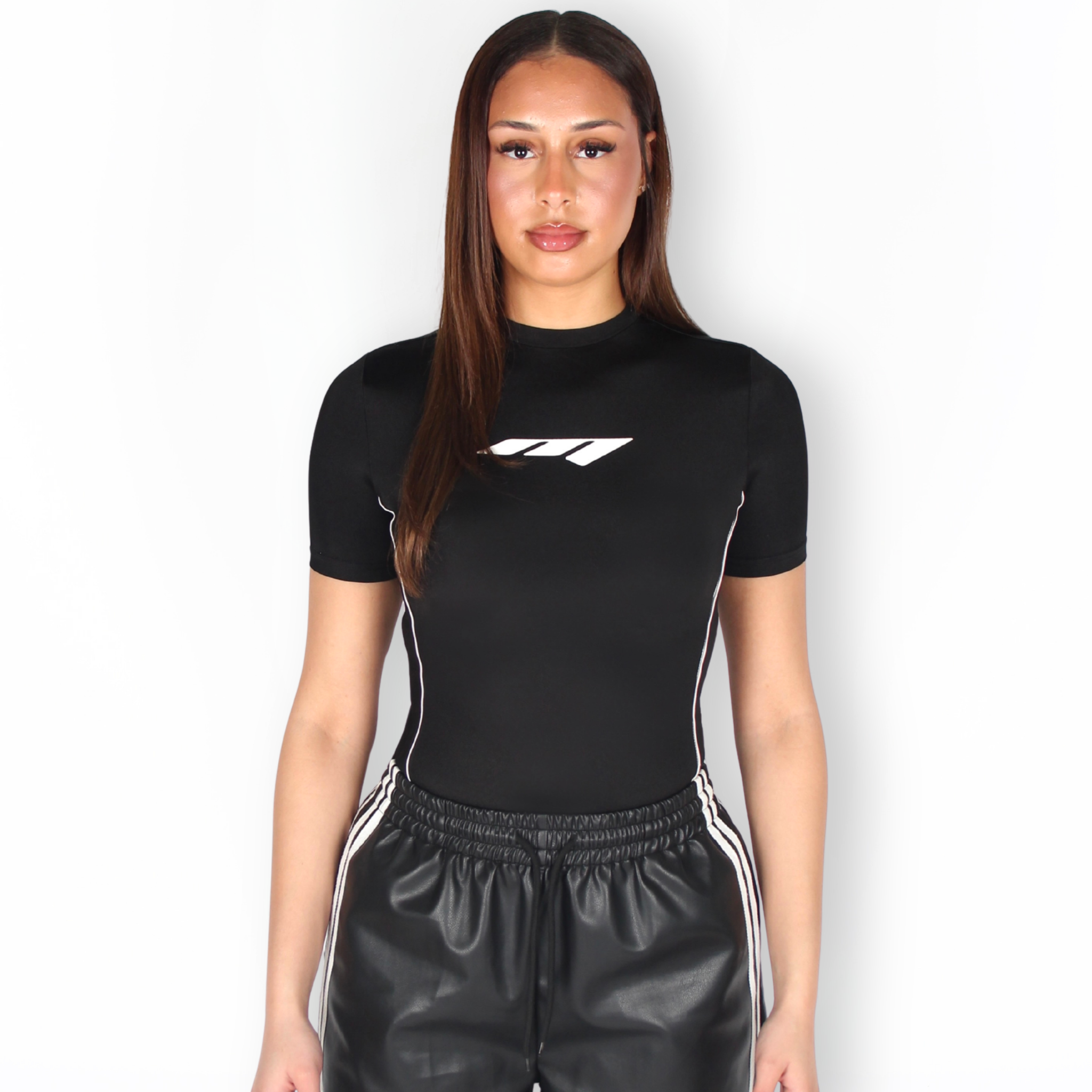 MTL Short Sleeve Bodysuit Black