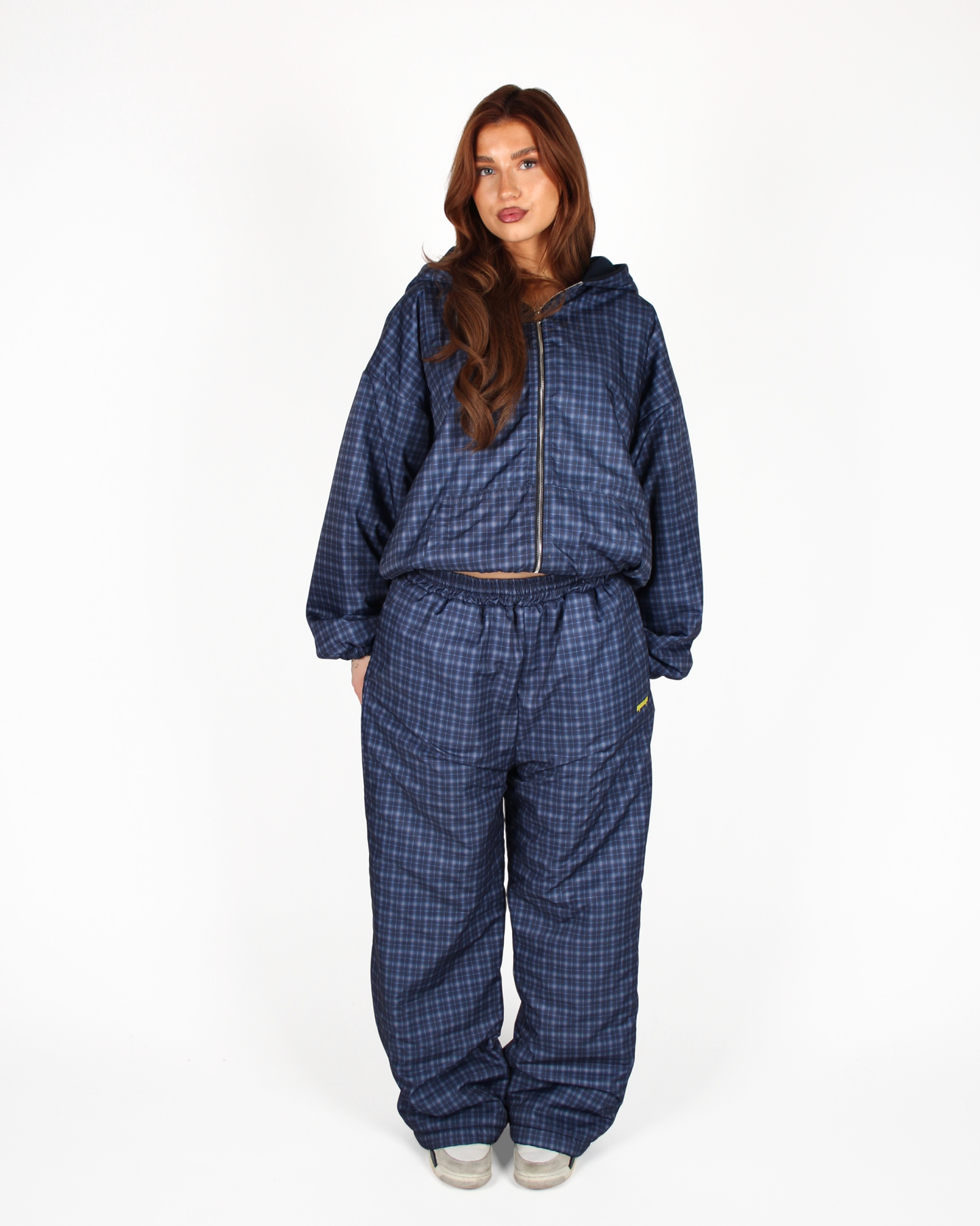 MTL Reversible Checked Jacket Navy