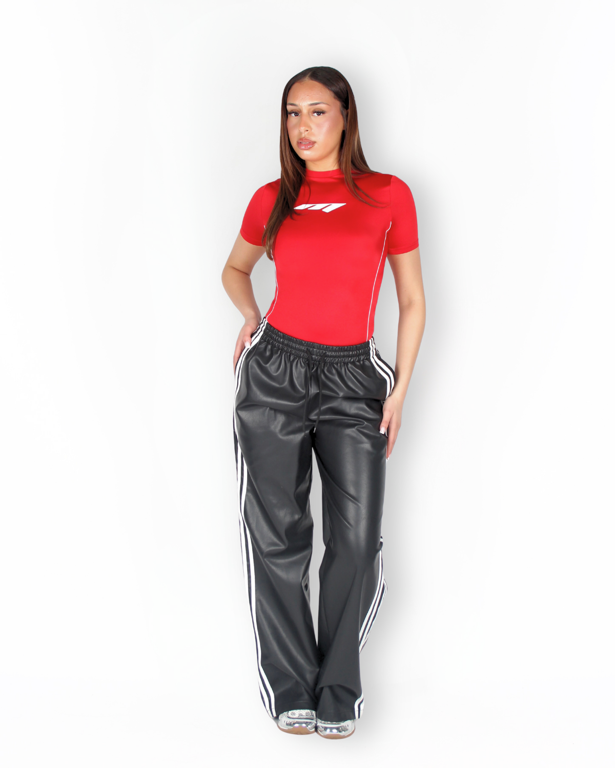 MTL Short Sleeve Bodysuit Red