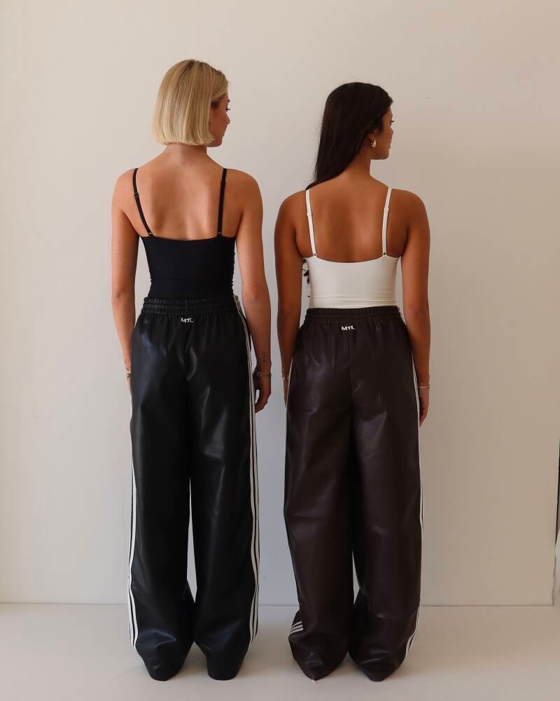 MTL Lux Leather Pants Black